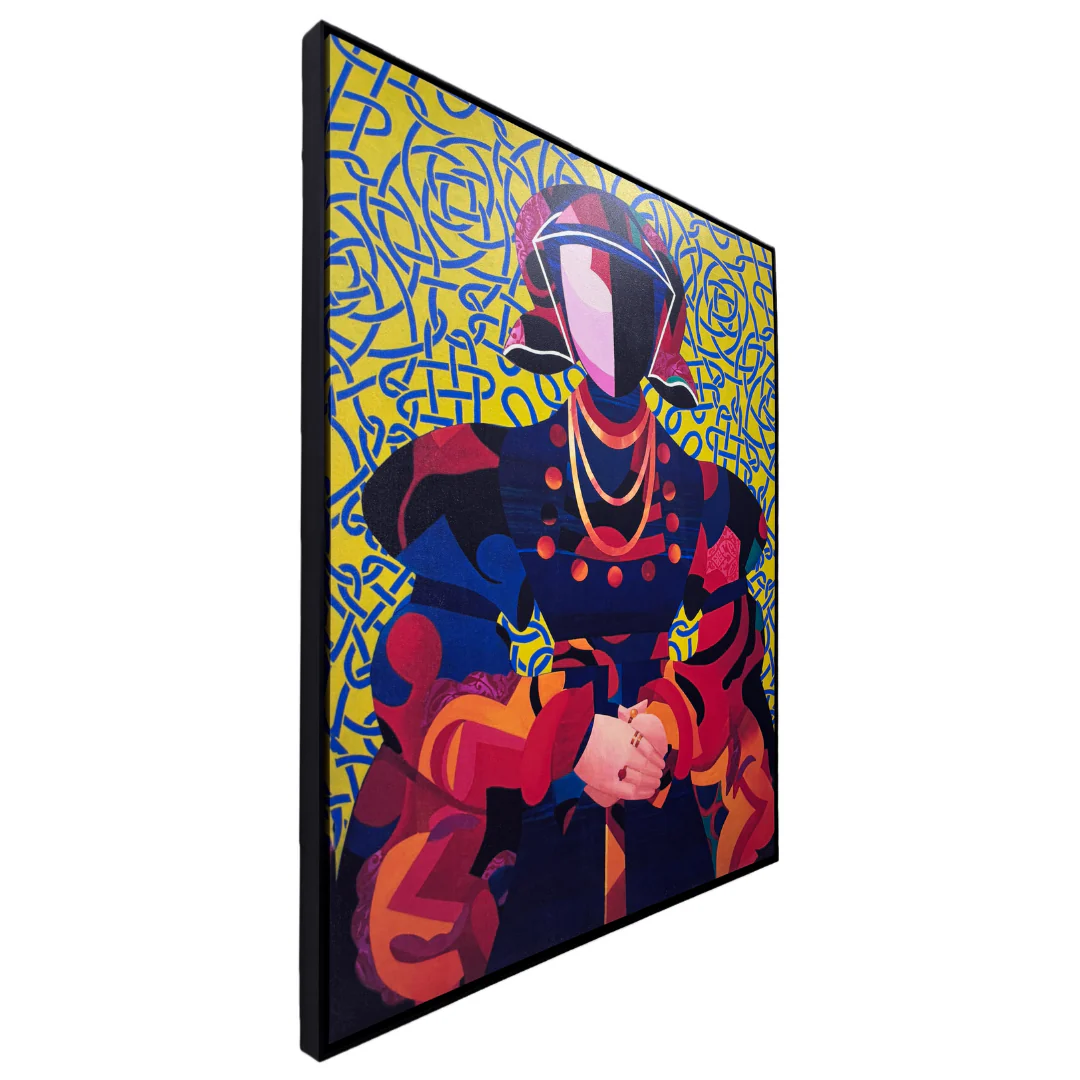Linear Muse Abstract Canvas Wall Art - Image 2