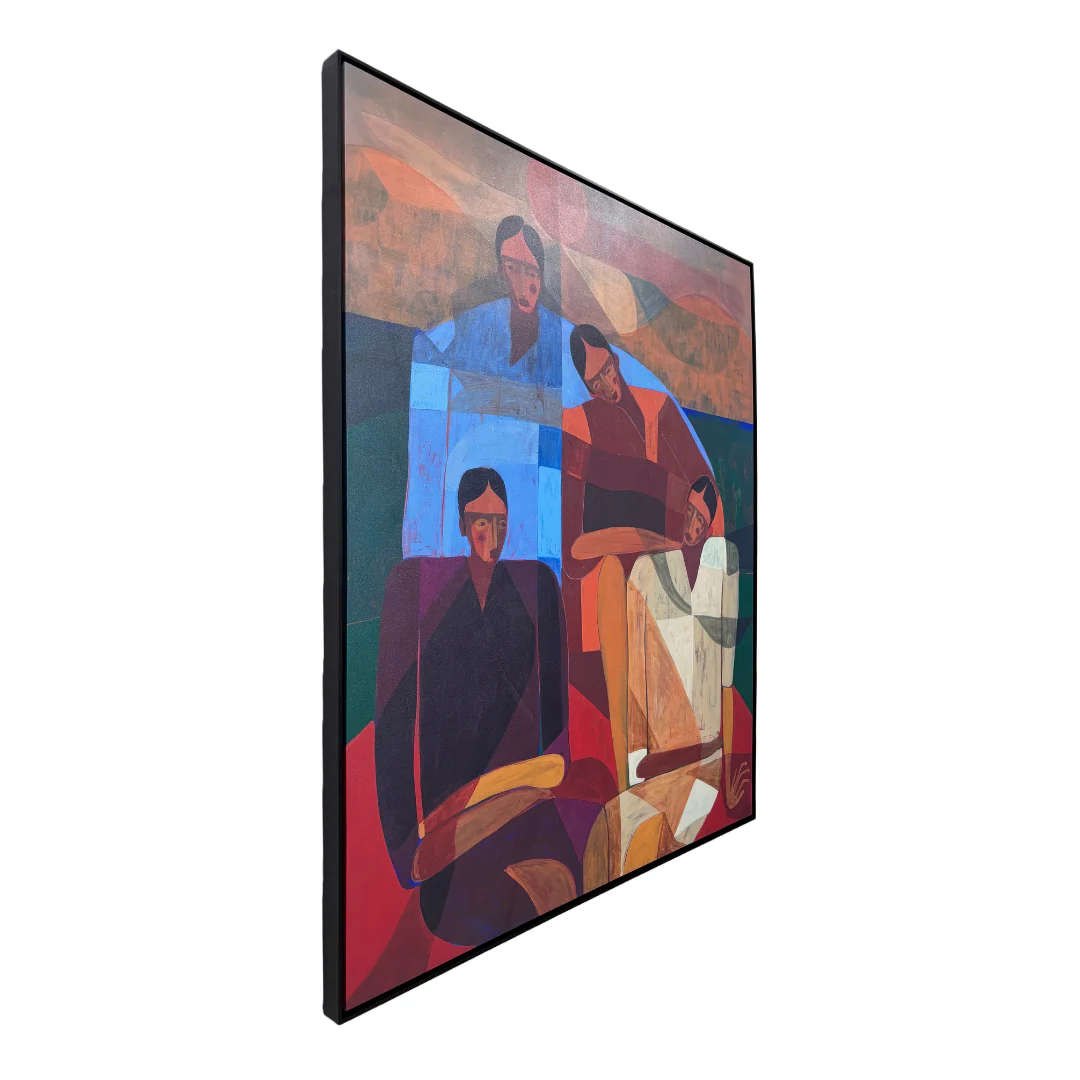 Lumen Canvas Abstract Framed Wall Art - Image 2