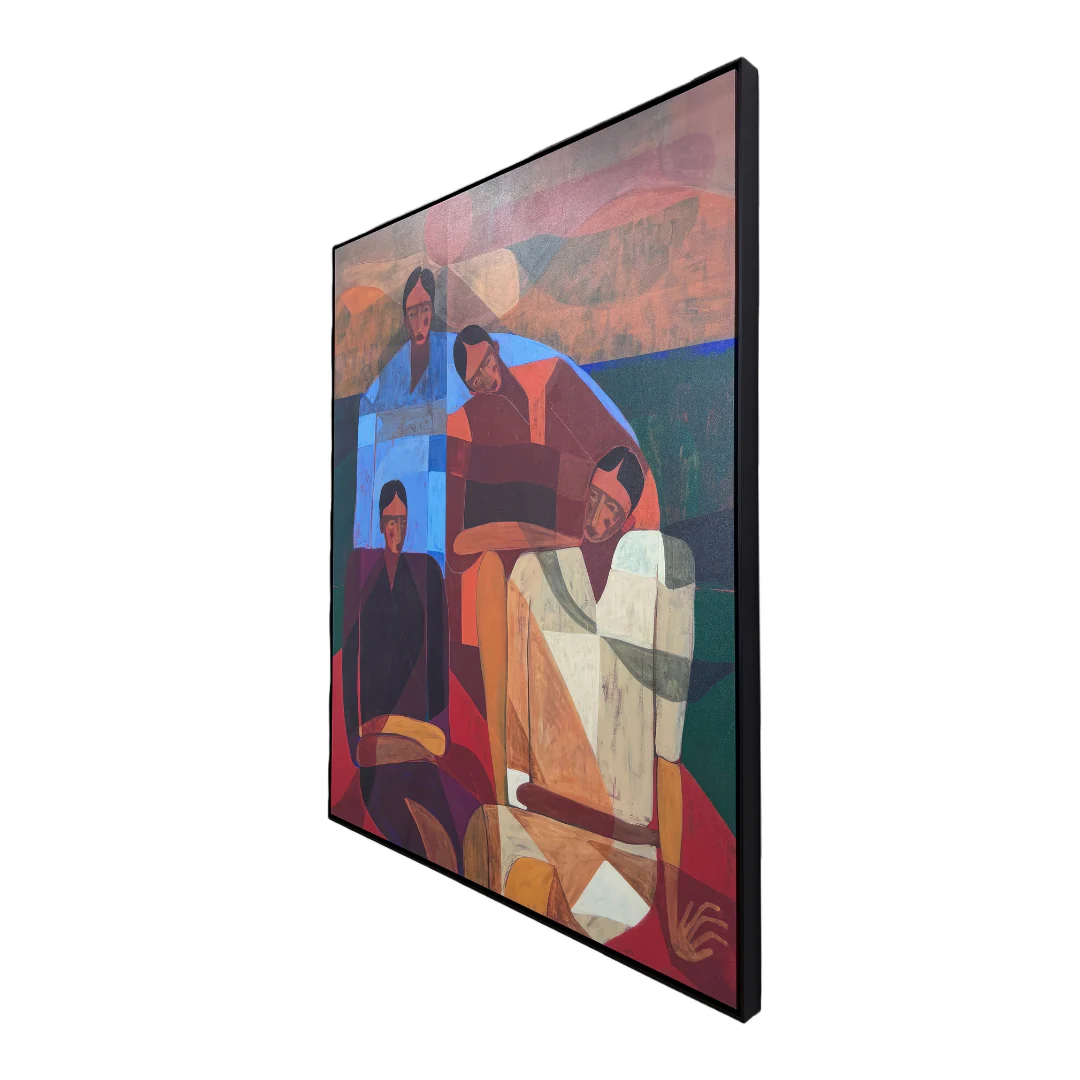 Lumen Canvas Abstract Framed Wall Art - Image 3