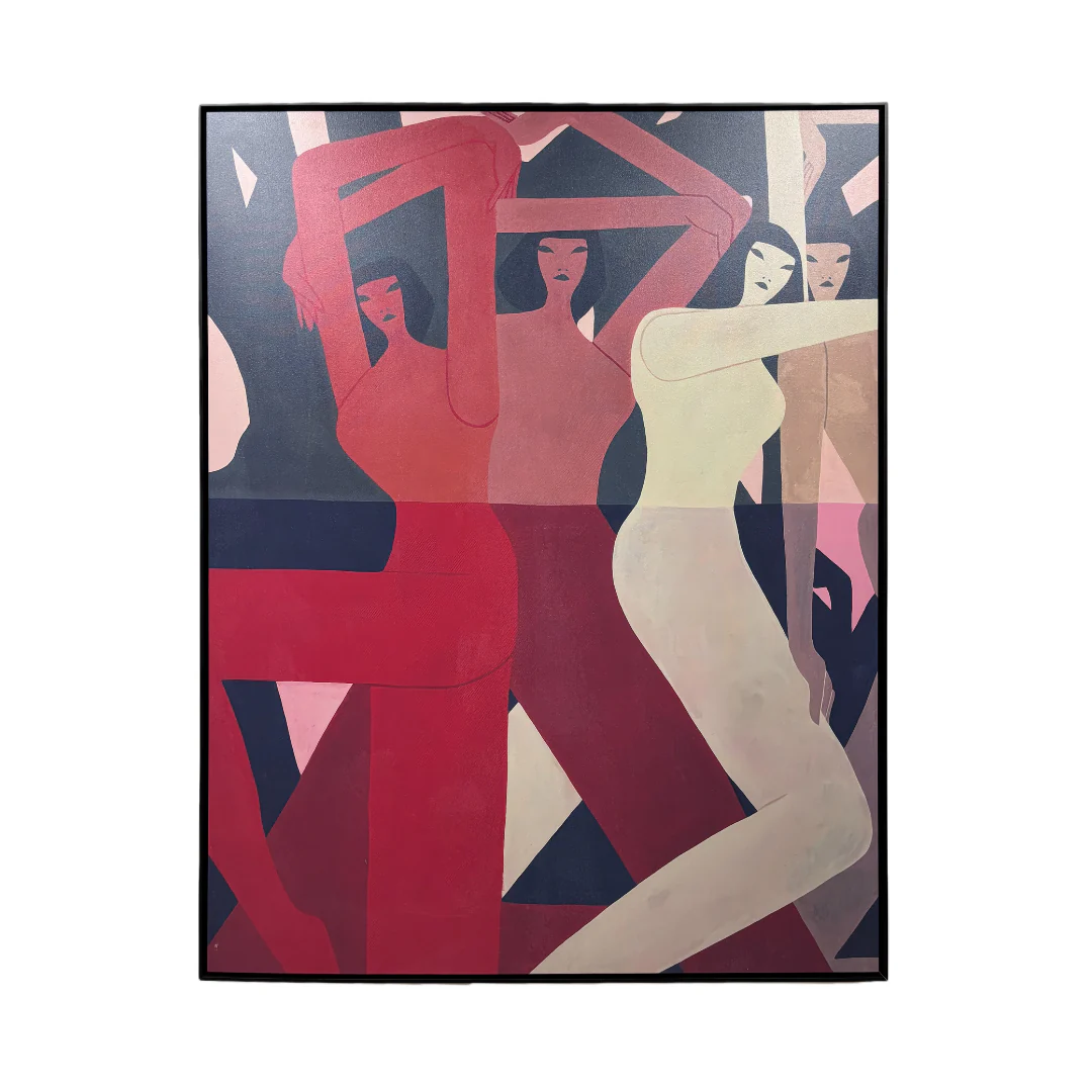 Modern Abstract Art Framed Canvas Print