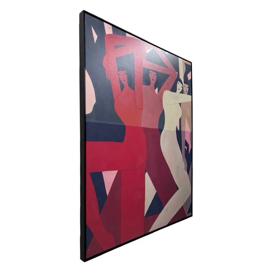 Modern Abstract Art Framed Canvas Print - Image 2