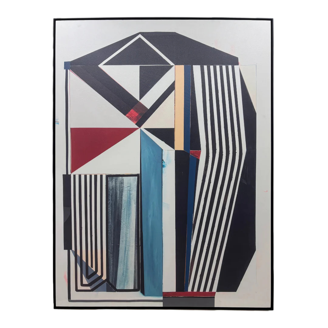 Structured Motion Abstract Canvas Artwork