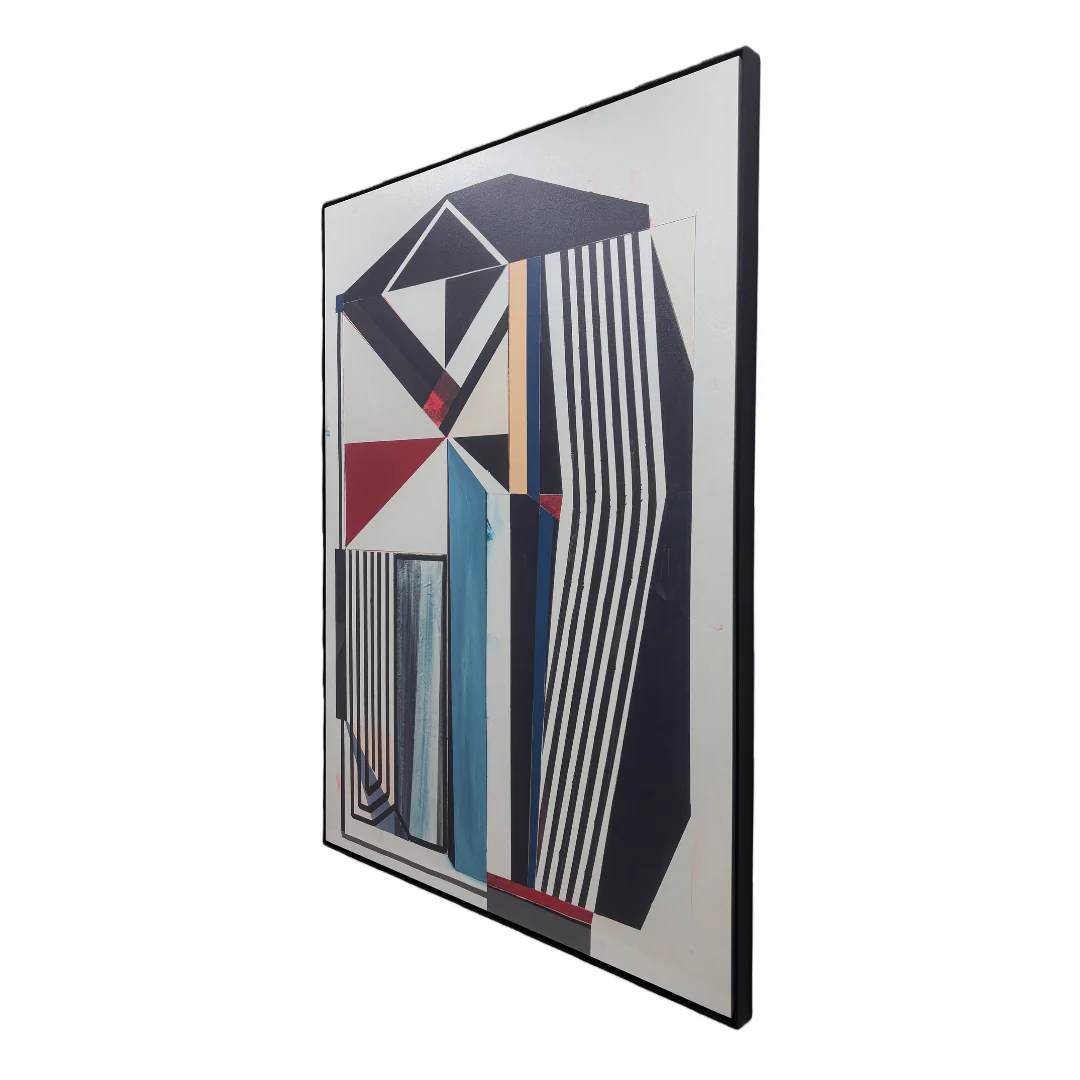 Structured Motion Abstract Canvas Artwork - Image 3
