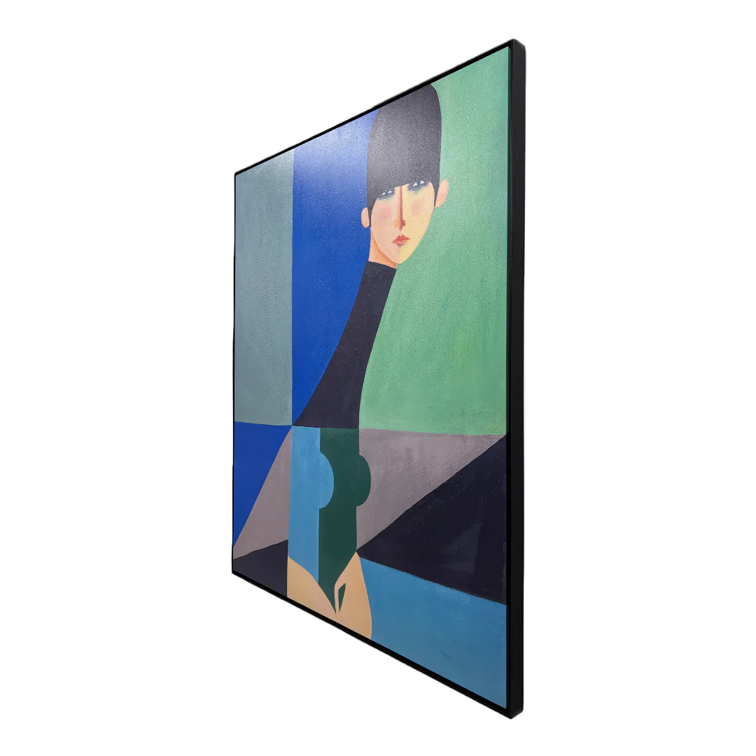 Noir Abstract Canvas Framed Wall Decor - Image 3