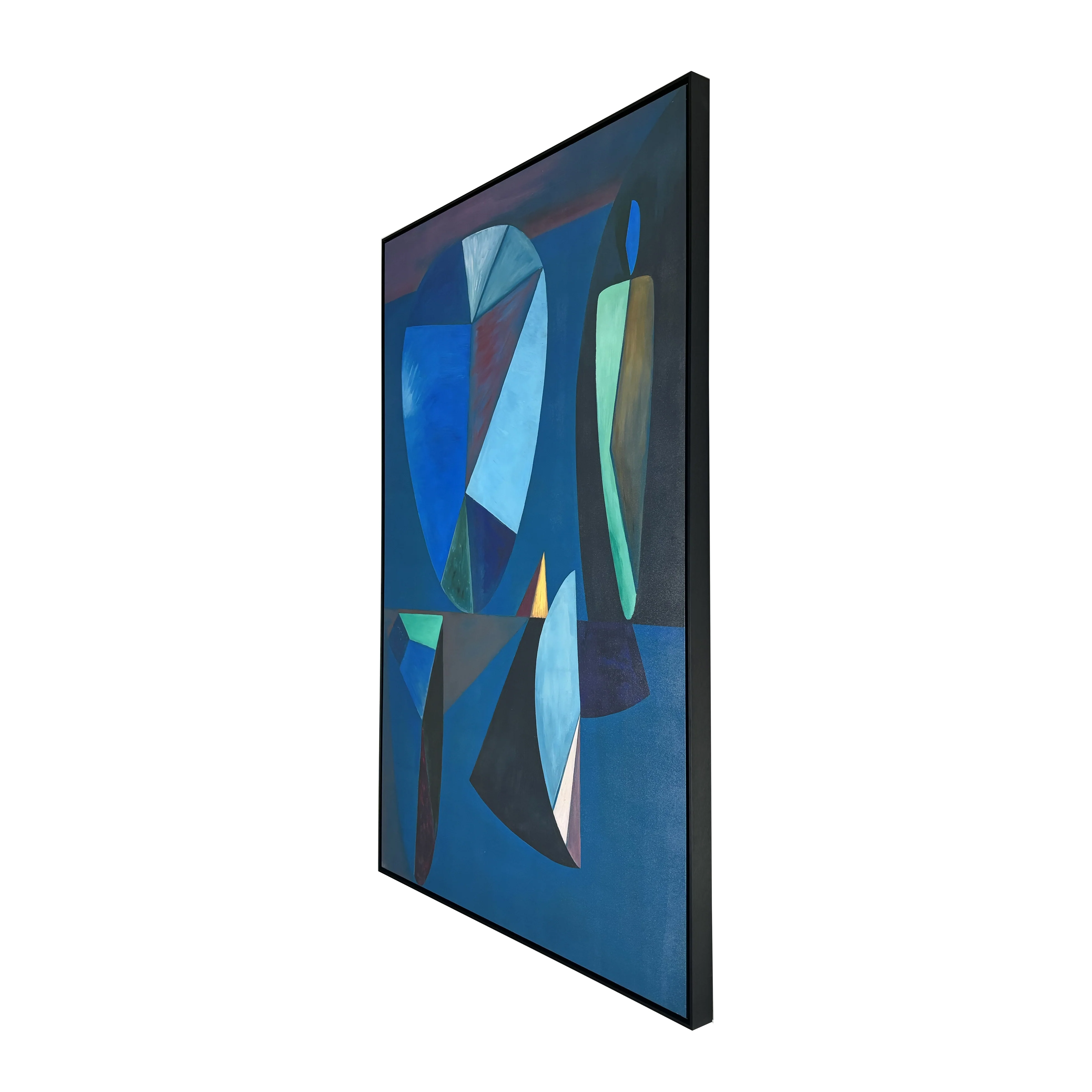 ABSTRACT RIS ART FRAMED PRINT 109x160 CM - Image 3