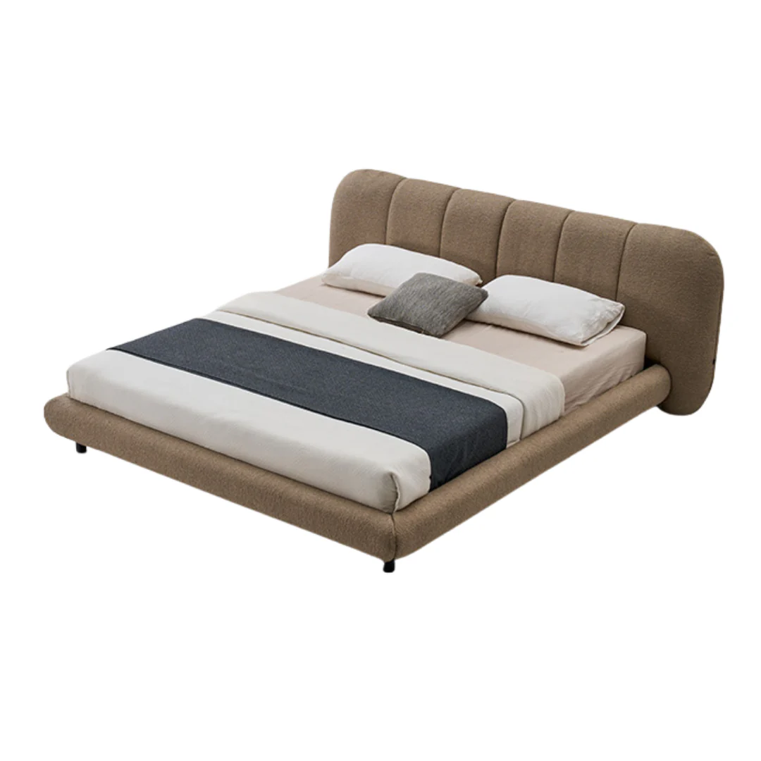 Amara Greige Modern Bed - Image 3