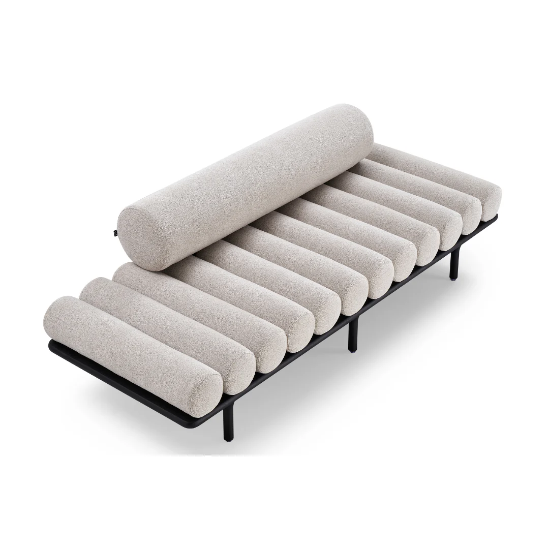 Anotn luxury Beige boucle Sofa - Image 3