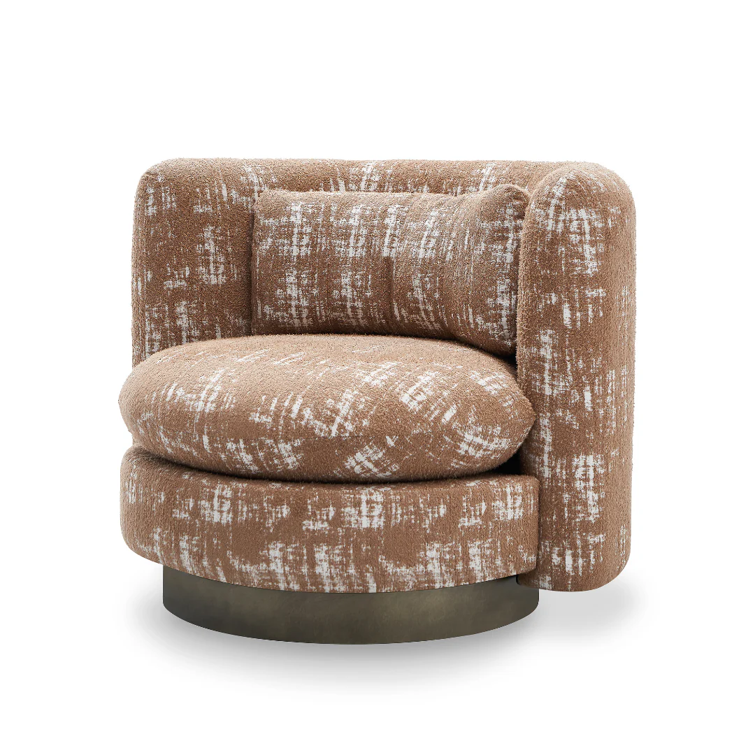 Arc Accent Armchair - Brown