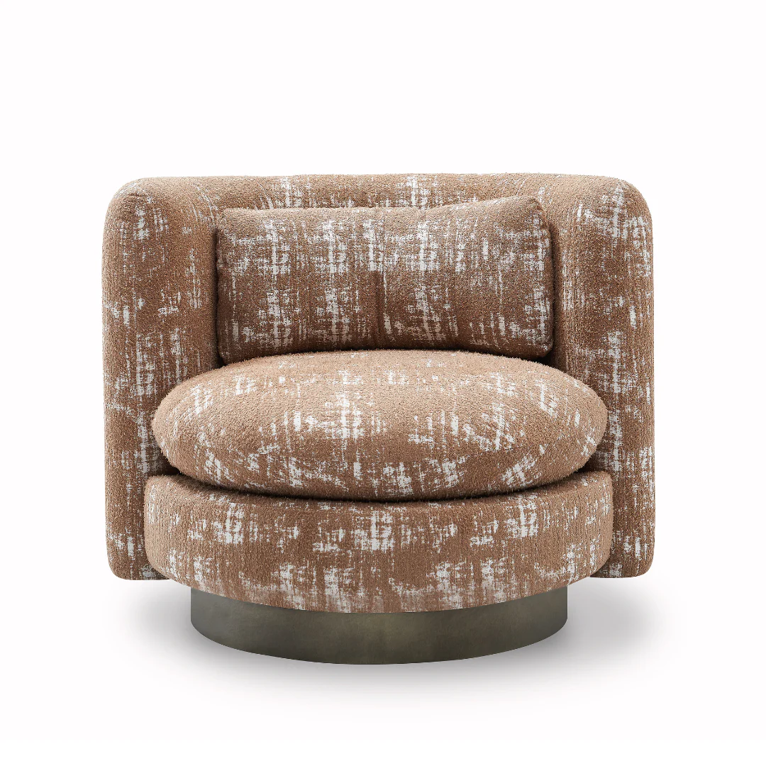 Arc Accent Armchair - Brown - Image 2