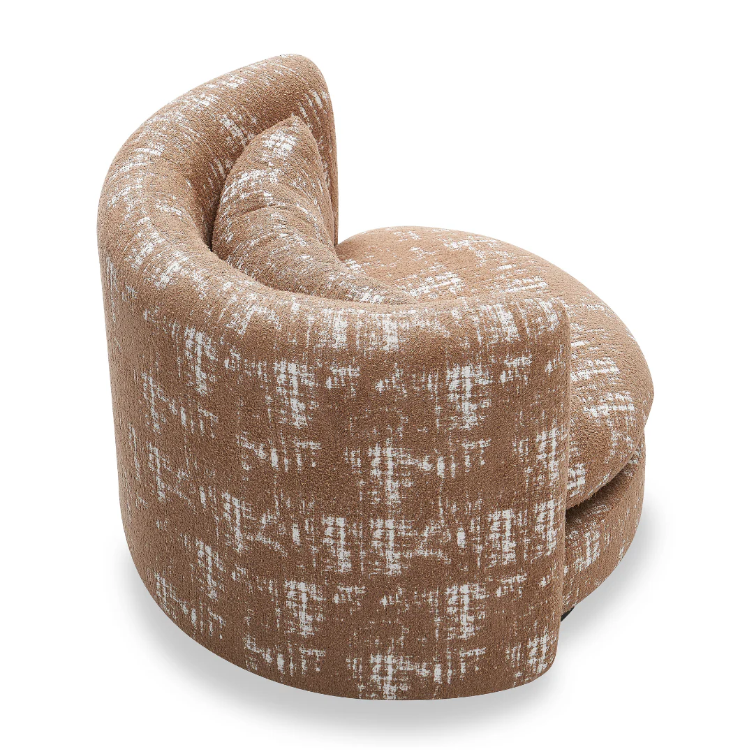 Arc Accent Armchair - Brown - Image 3