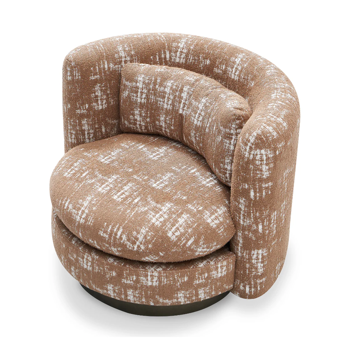 Arc Accent Armchair - Brown - Image 4