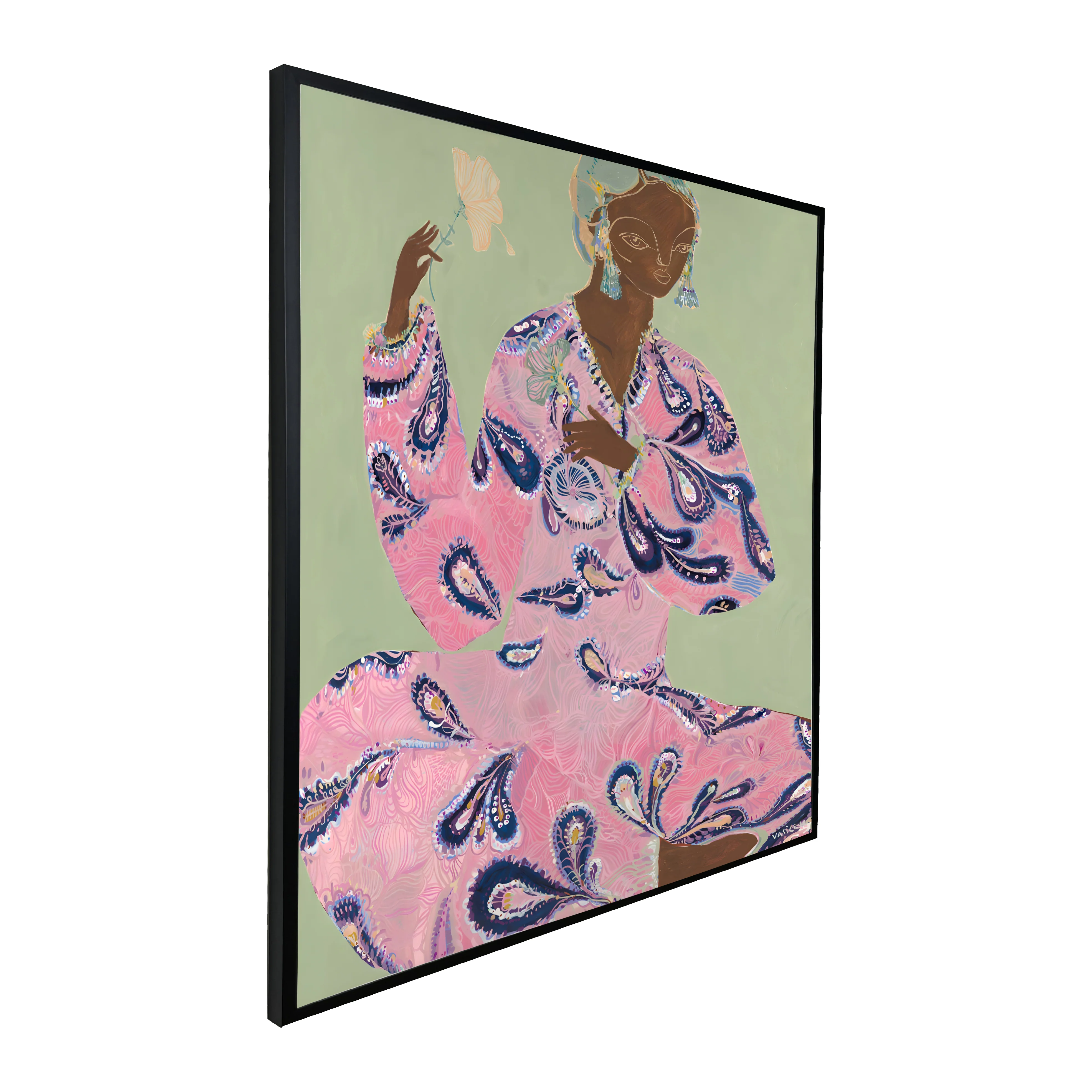 AWAITING ART FRAMED PRINT 120 X 120 CM - Image 2