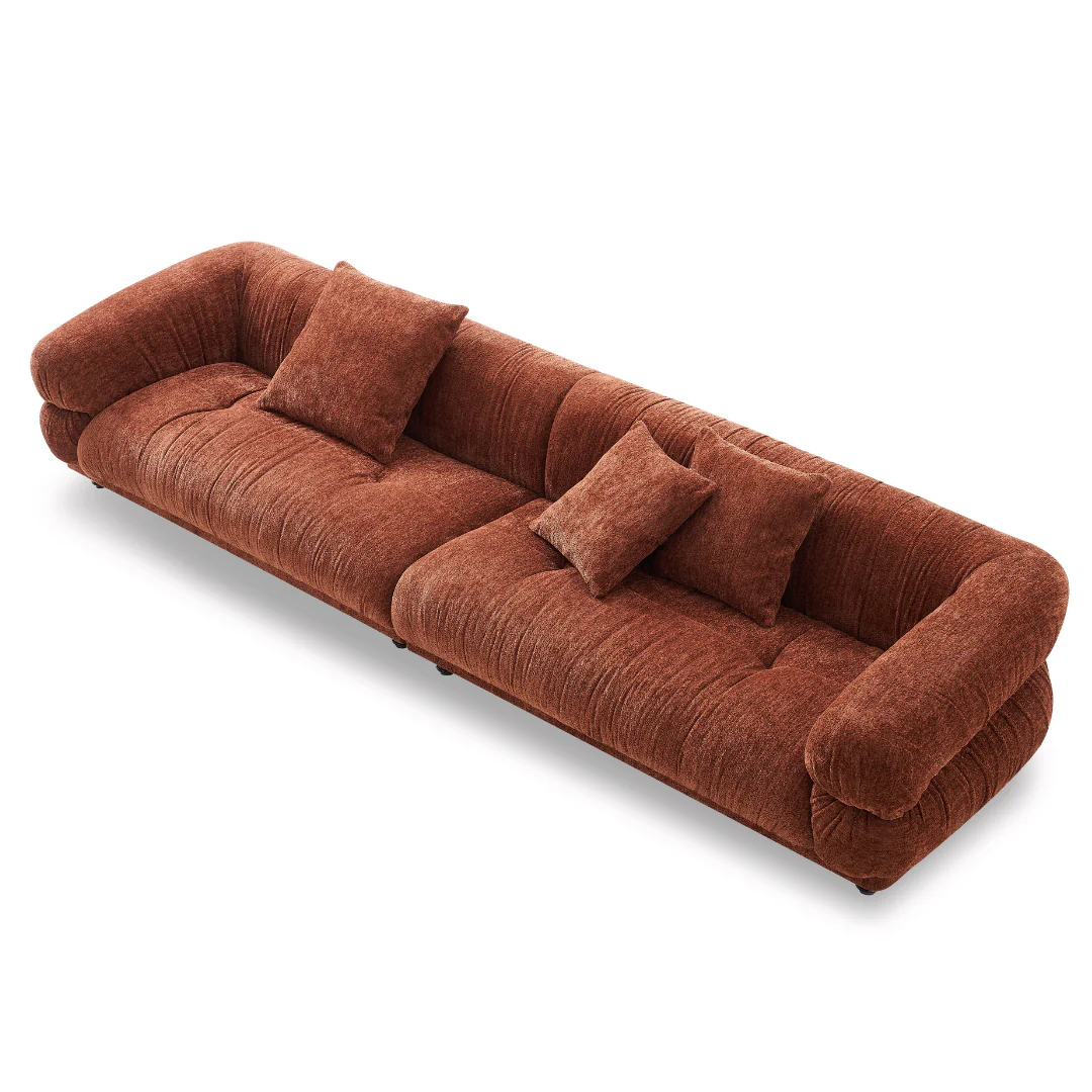 Ayla Modern Sofa - Red - Image 6