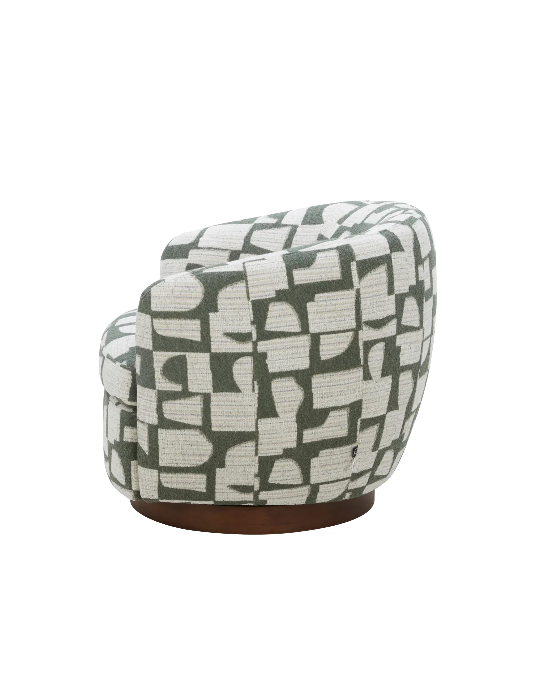 Balbina Swivel Chair - Green - Image 4