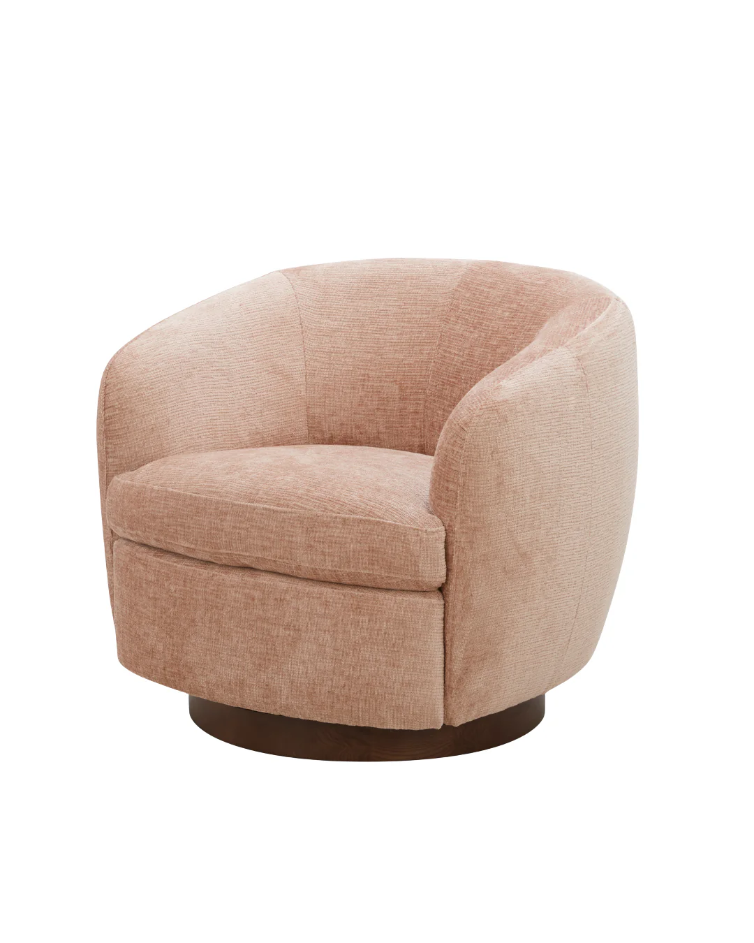Balbina Swivel Chair - Peach pink