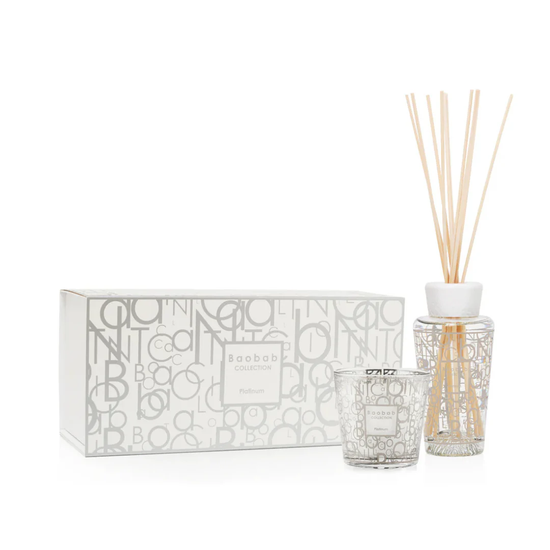 Baobab Platinum Candle & Diffuser Gift Box