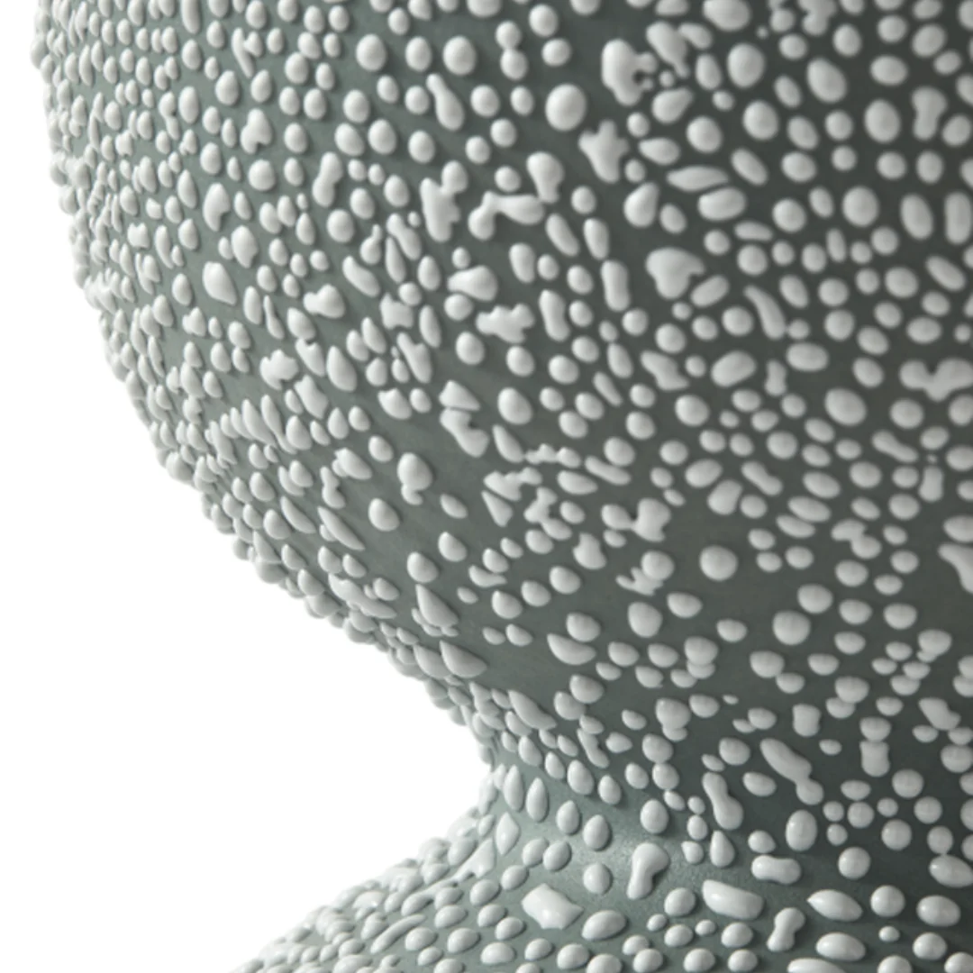 Boolb Dots Dark Green Ceramic Vase - M - Image 2