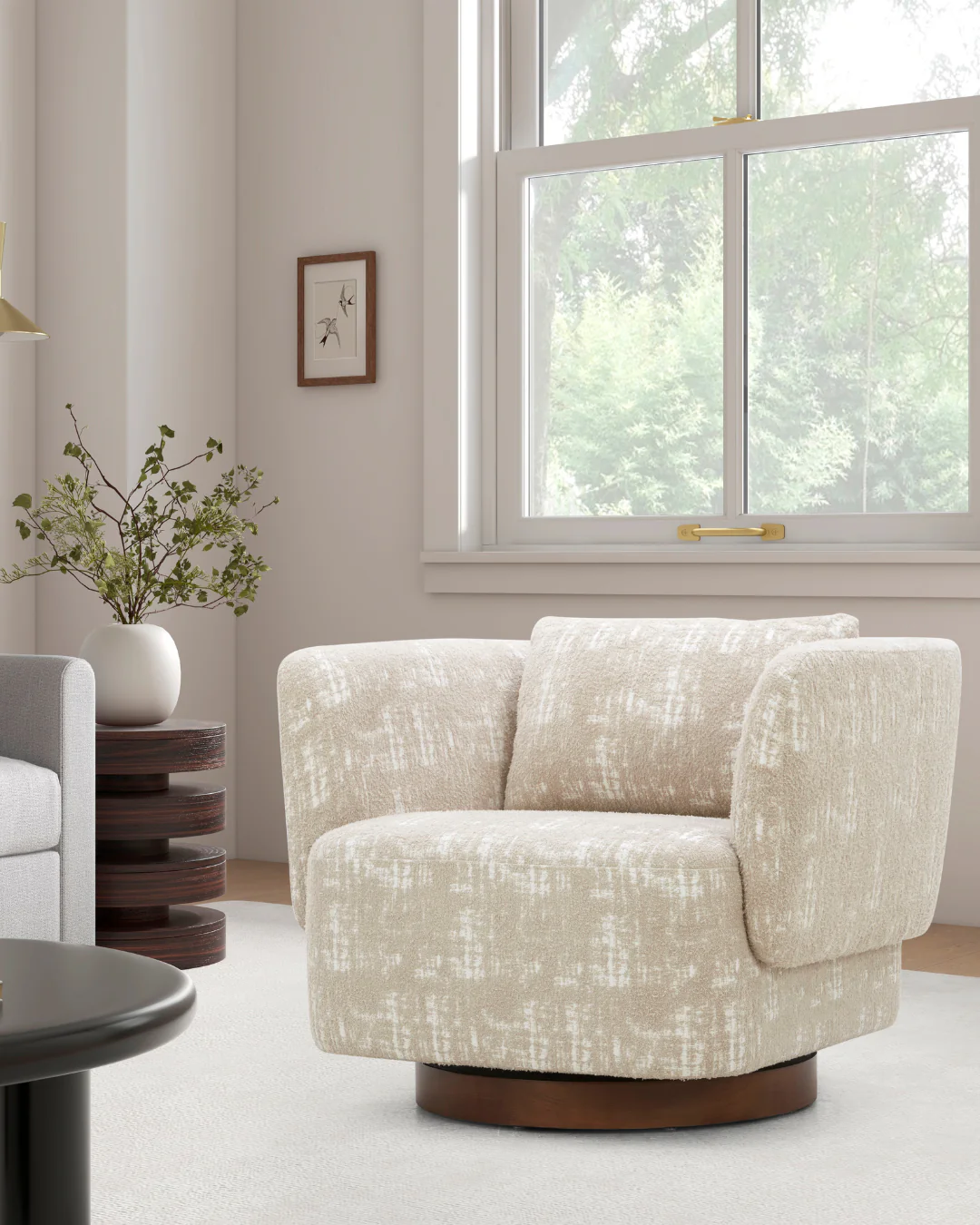 Cassia Armchair - Beige - Image 5
