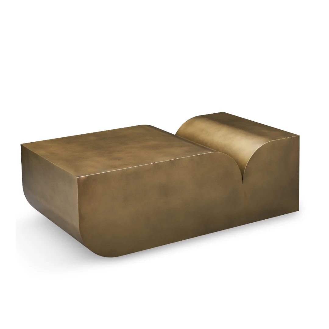 Cavetto Brass Coffee Table