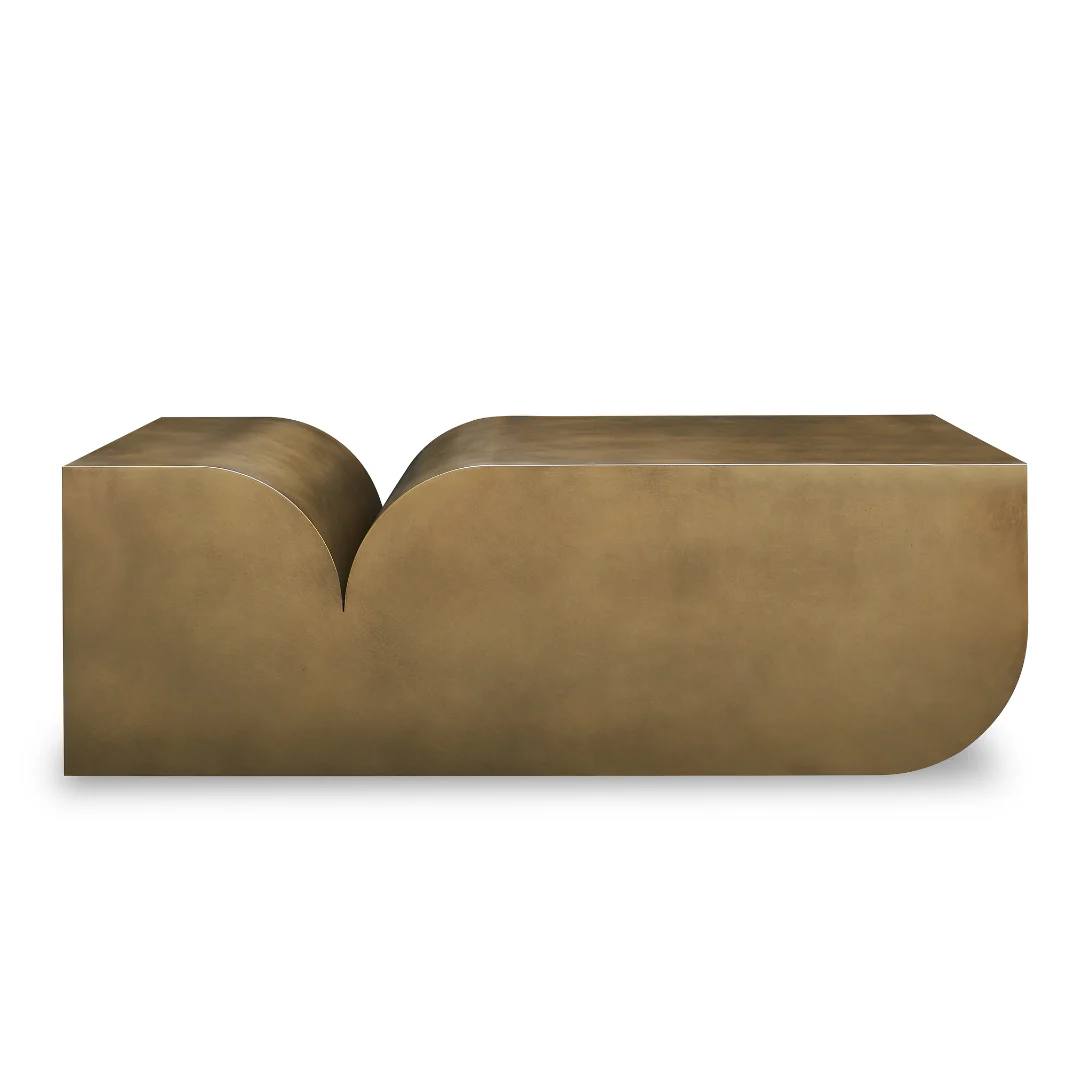 Cavetto Brass Coffee Table - Image 2