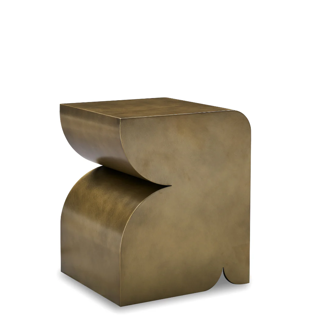 Cavetto Side Table - Brass