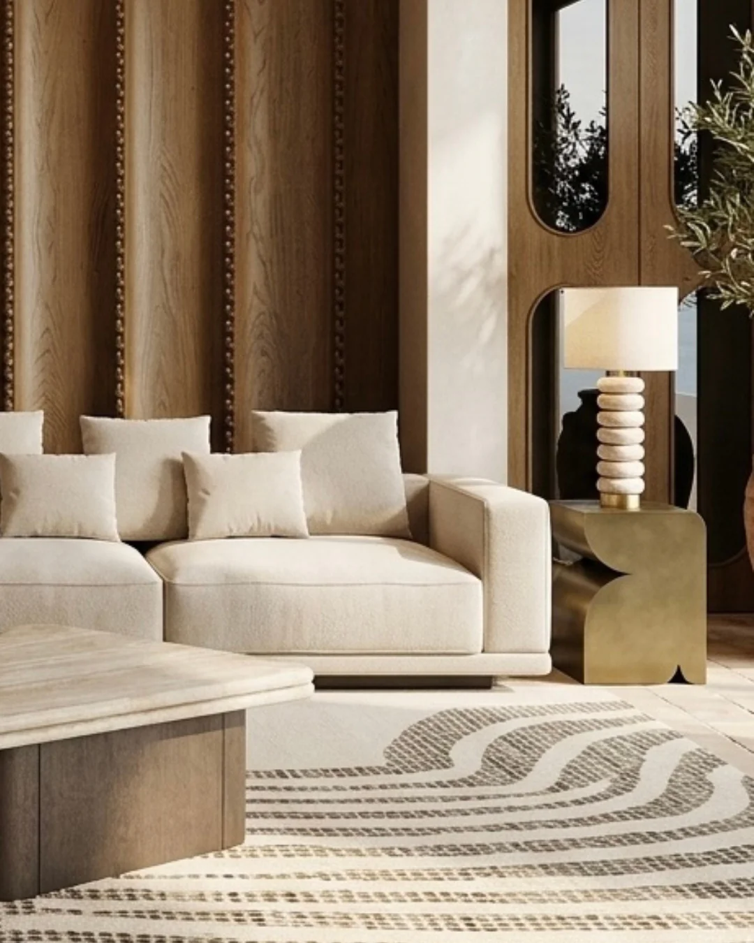Cavetto Side Table - Brass - Image 2