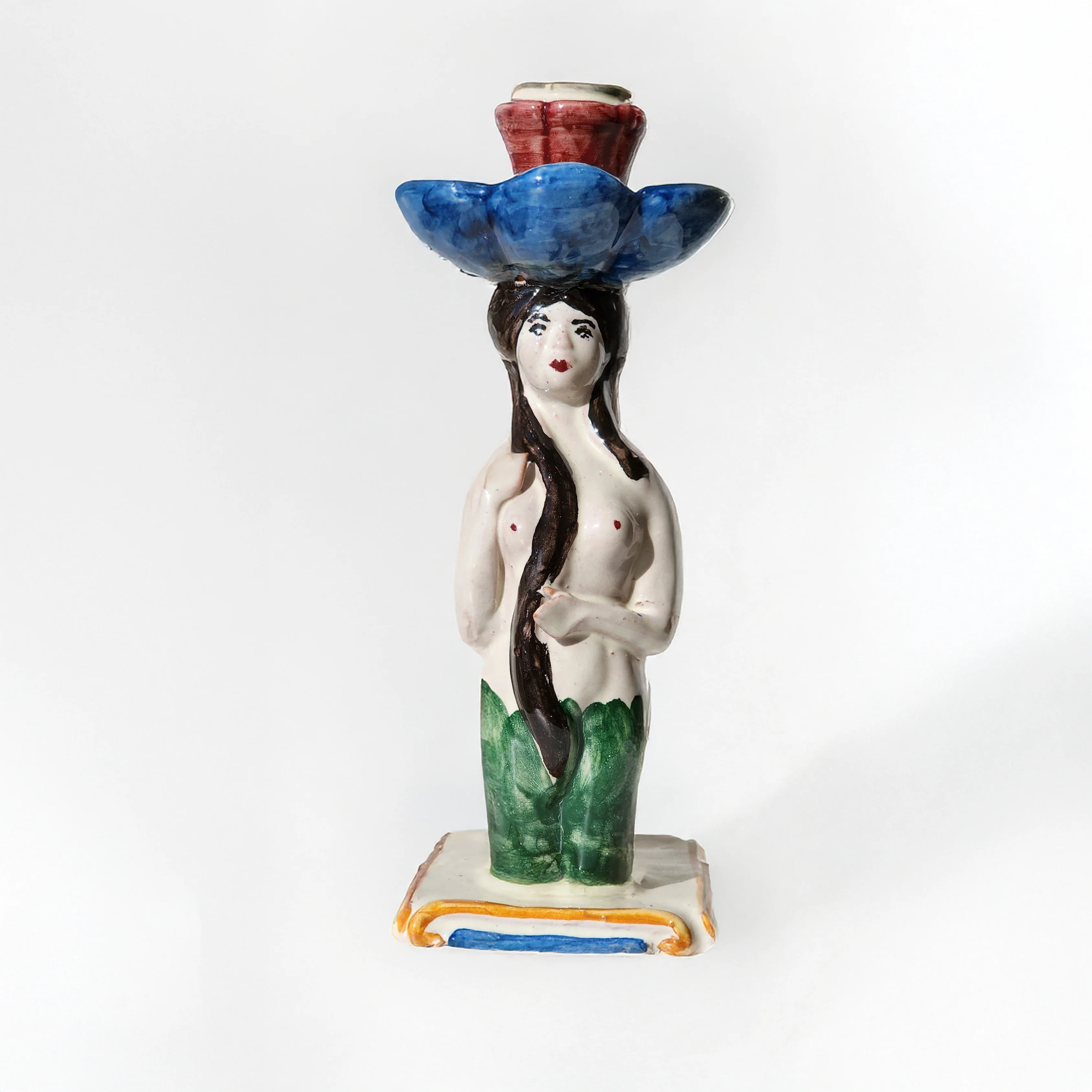 Mermaid Ceramic Candle Holder - Image 2