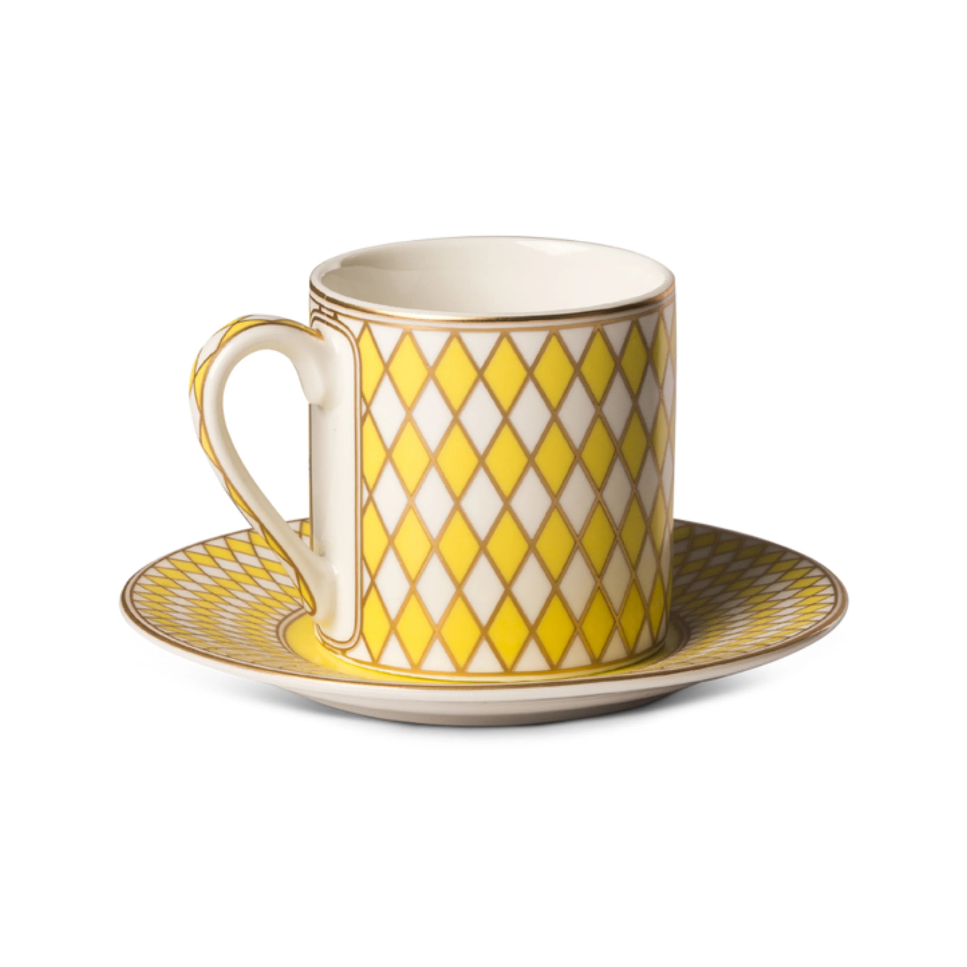 Chess Espresso Yellow Cups Set of 4 - Image 3