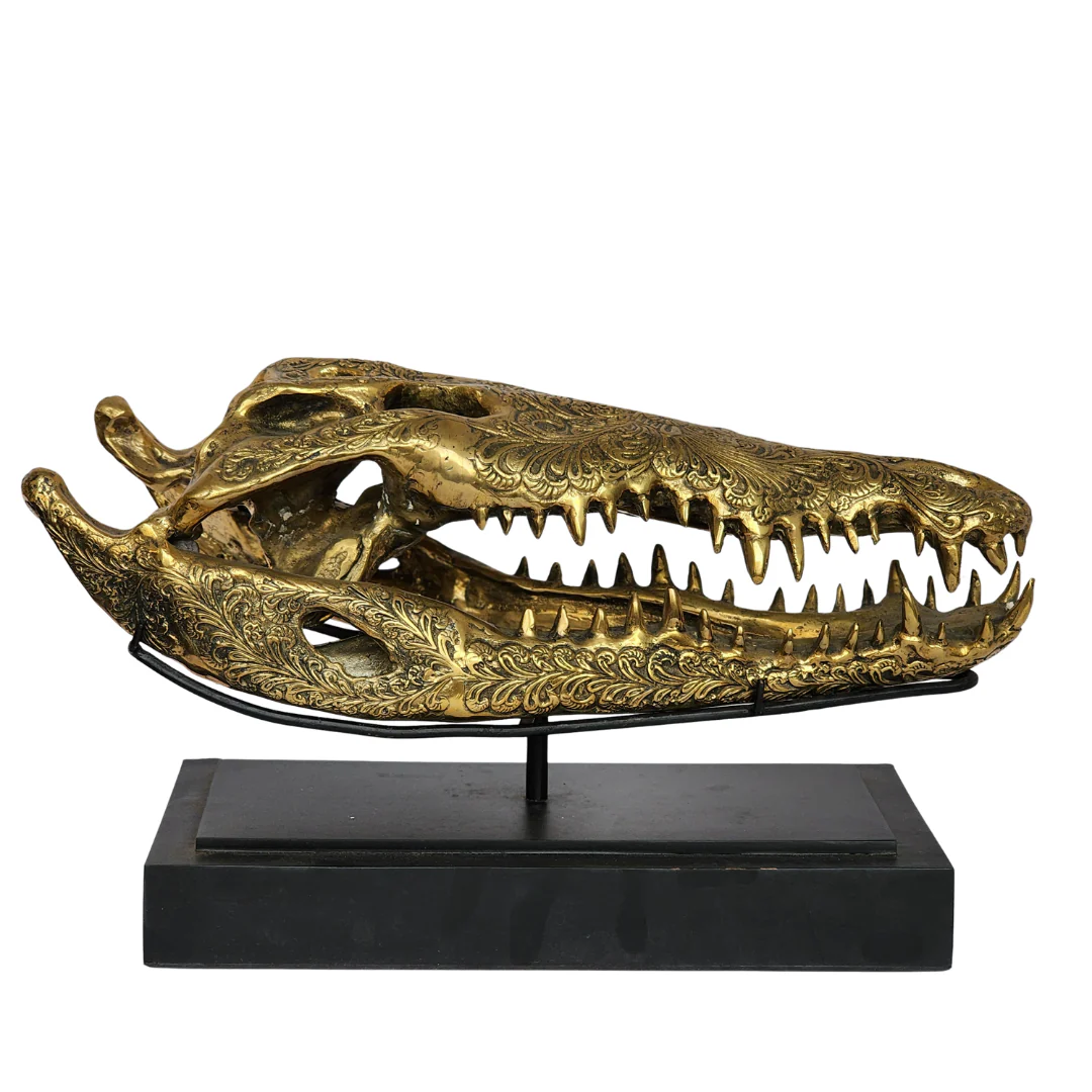 Croccodile crack on base - Bronze - Image 2