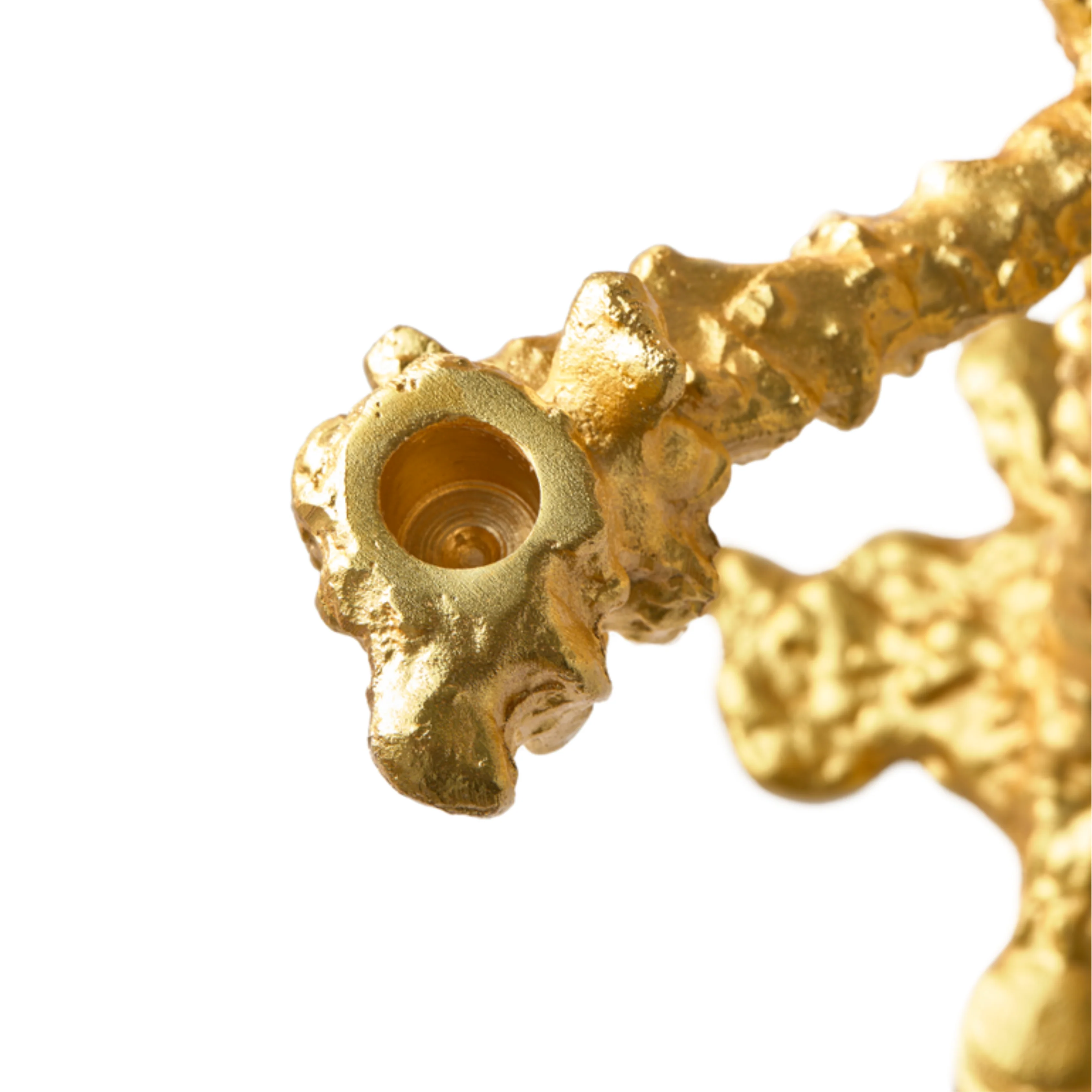 Drip Gold Candle Holder 4-Arms - Image 5