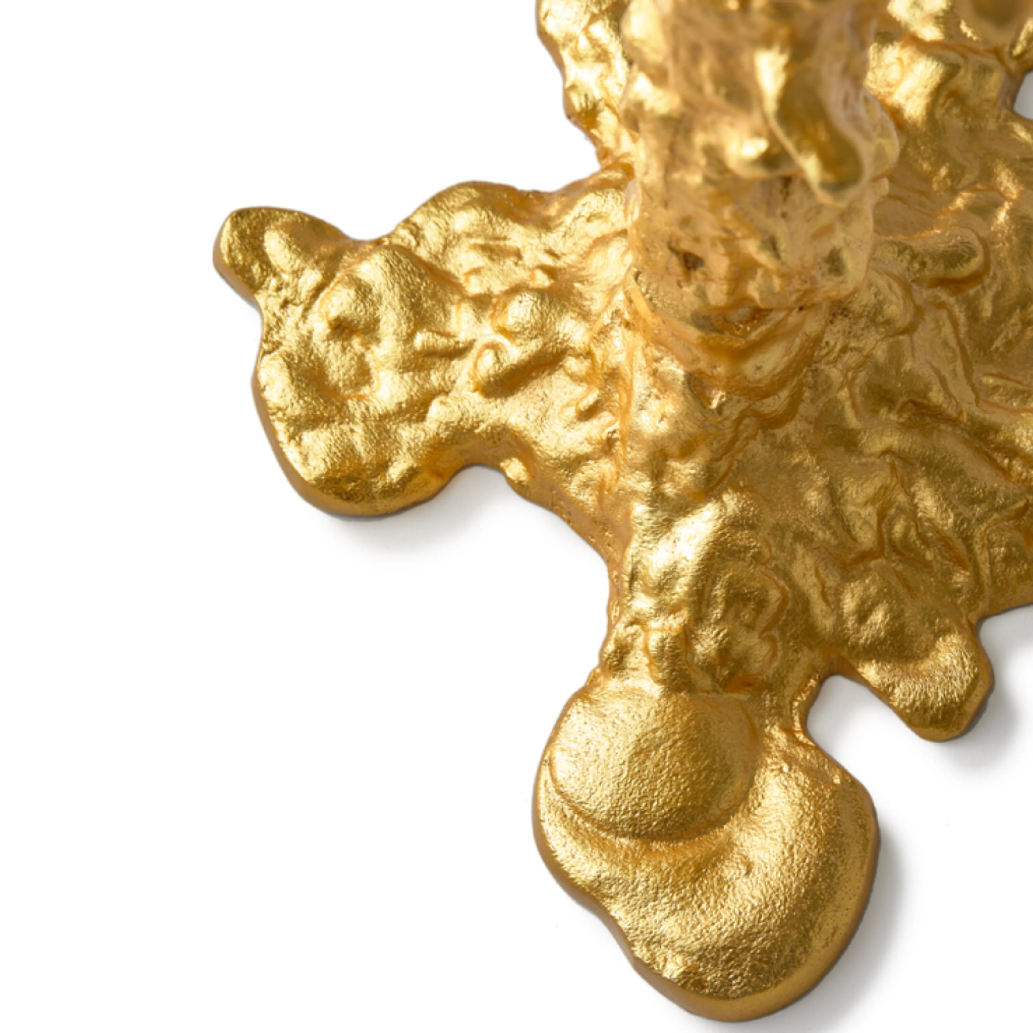 Drip Gold Candle Holder 4-Arms - Image 6