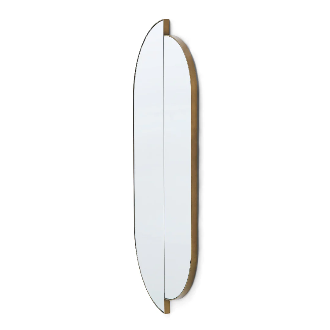 Duo Oval Brass Mirror - Image 3
