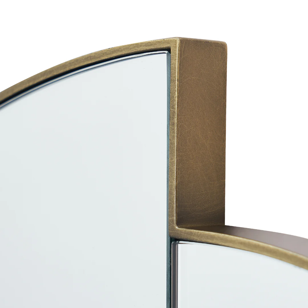 Duo Oval Brass Mirror - Image 6