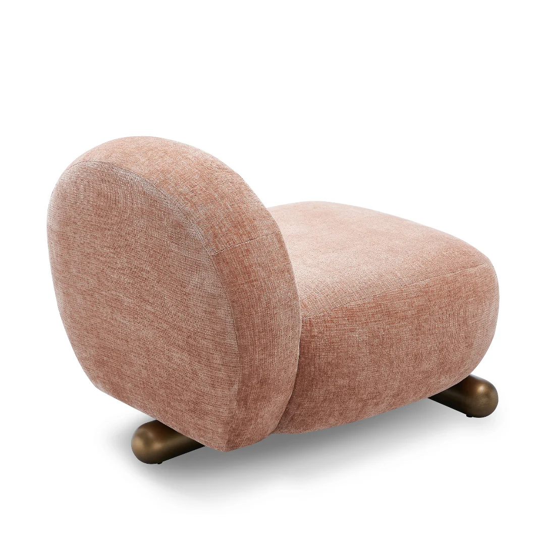 Emerald Peach Pink Chair - Image 3