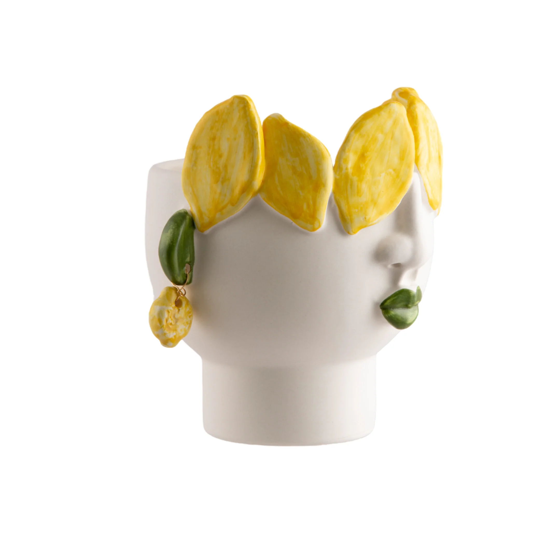 Filomena Small Head With Lemons And Earrings - Image 2