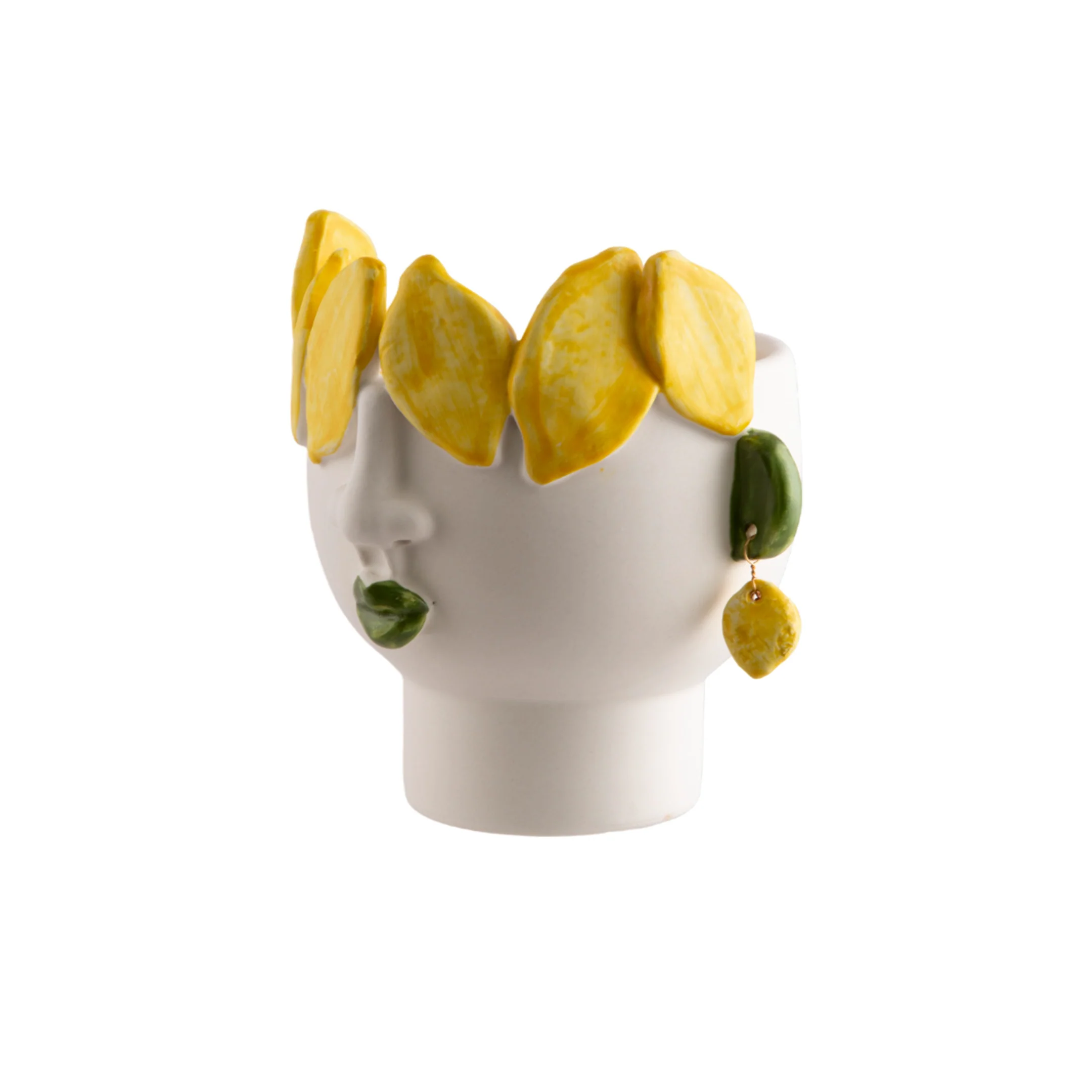Filomena Small Head With Lemons And Earrings - Image 3