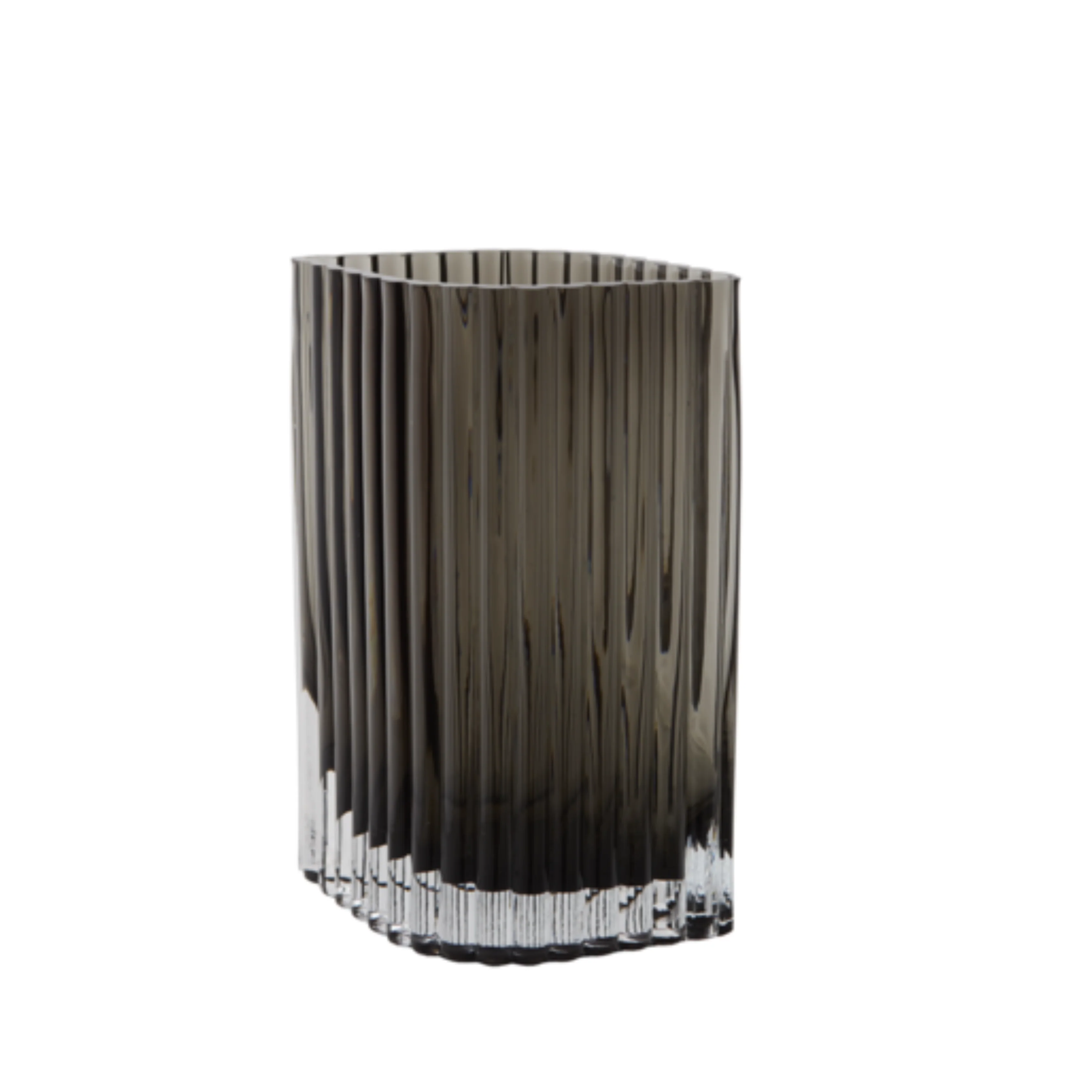 Folium Black Large Vase