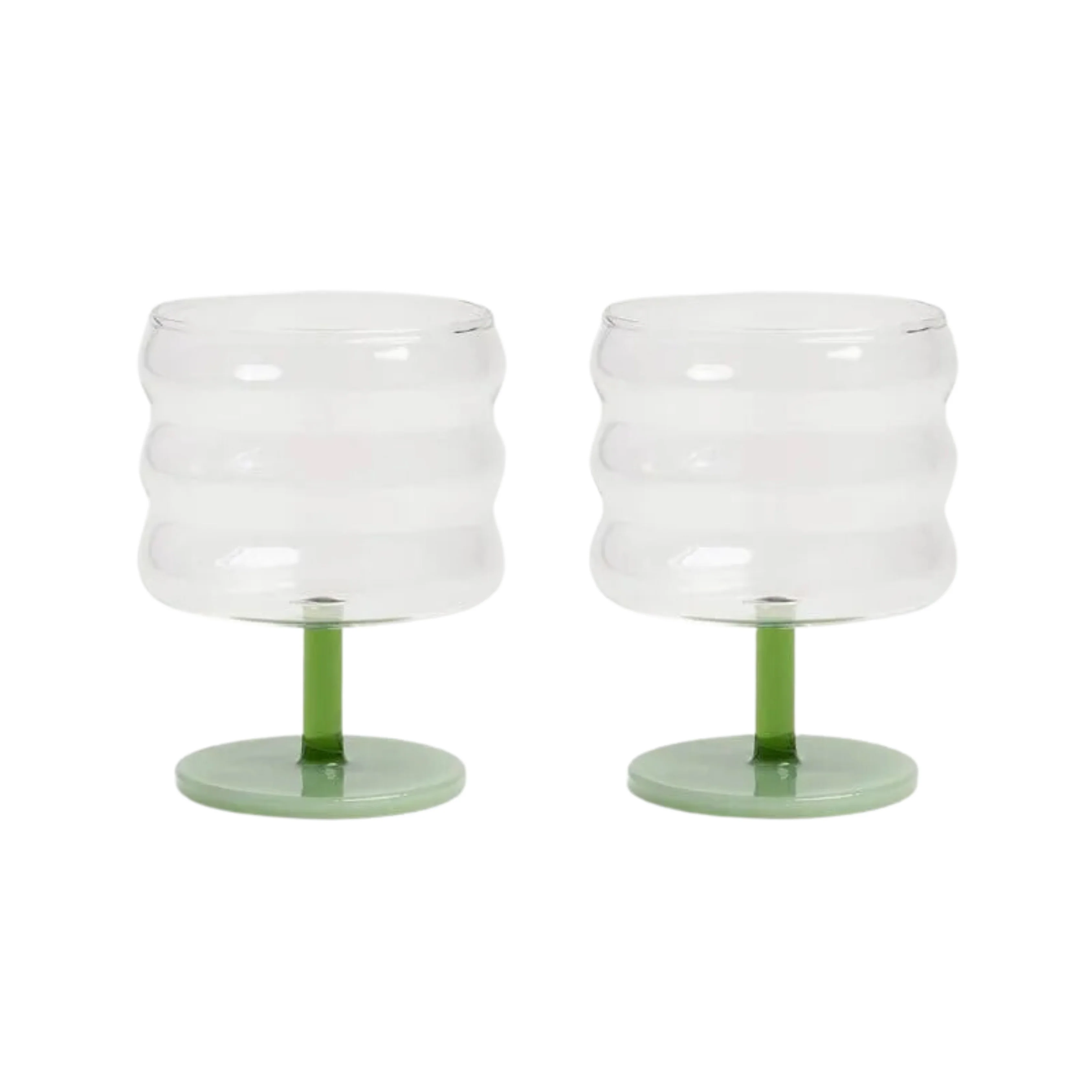 Mingle Glass Green Set Of 2