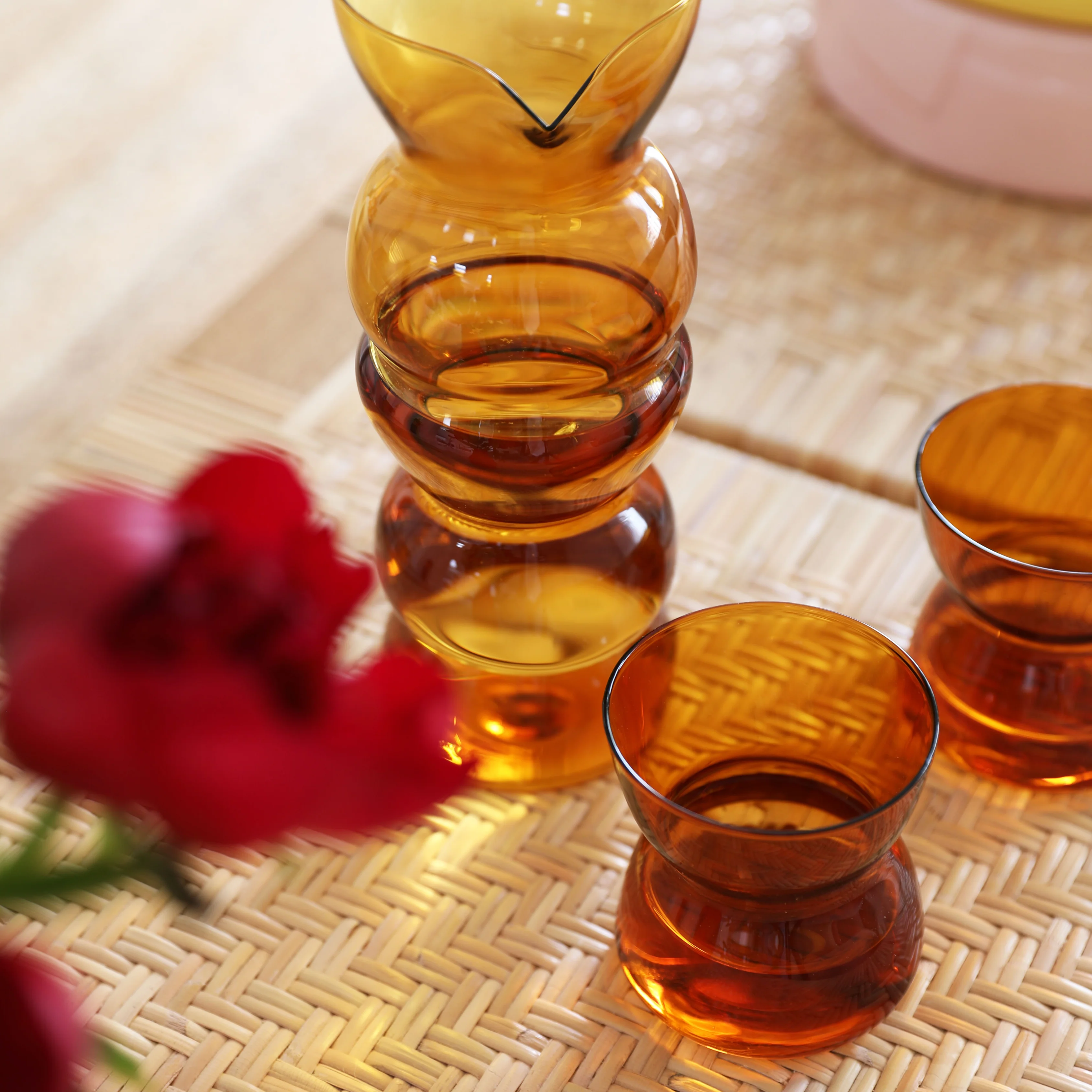 Totem Amber Glass Set Of 2 - Image 3