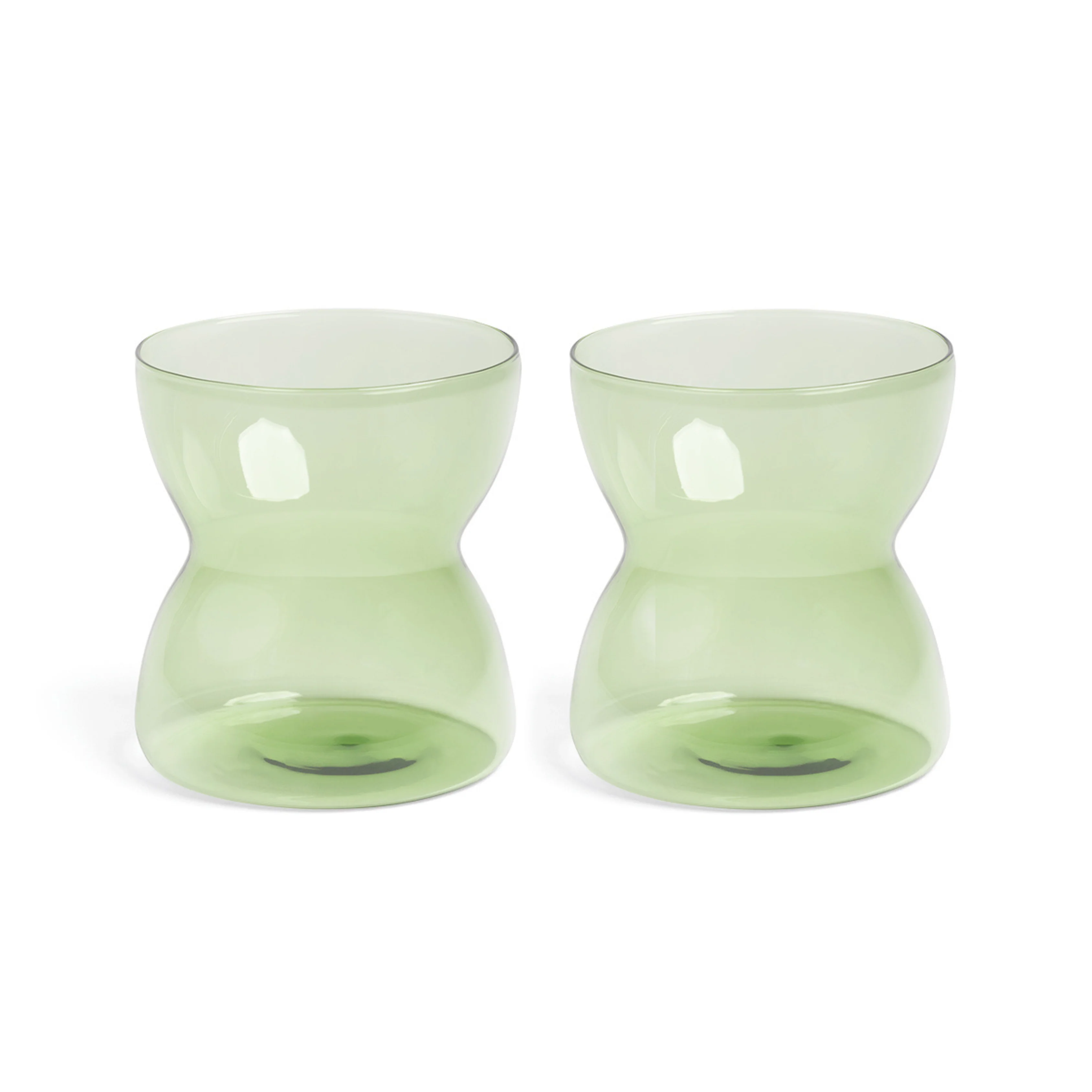 Totem Green Glass Set Of 2