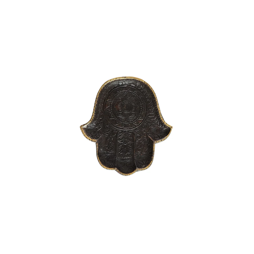 Hamsa Plait M - Black & Gold