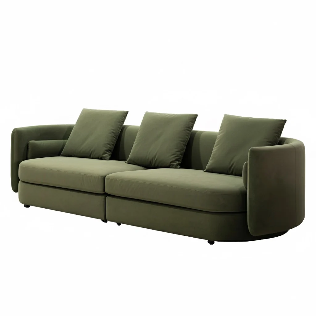 Hella 2 Seater Sofa - Light Green - Image 2