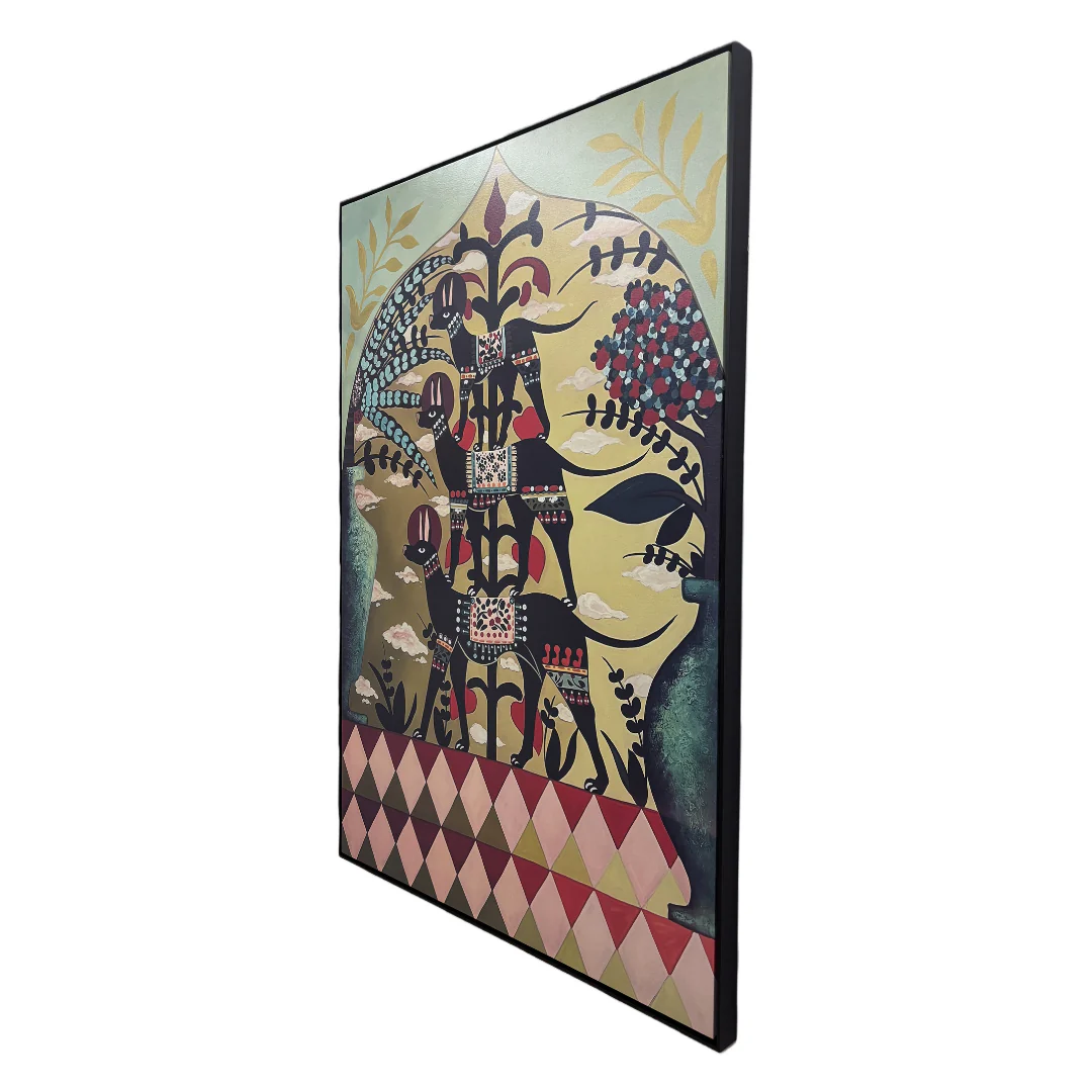 Howl Art Canvas Wall Art with Frame - Image 4
