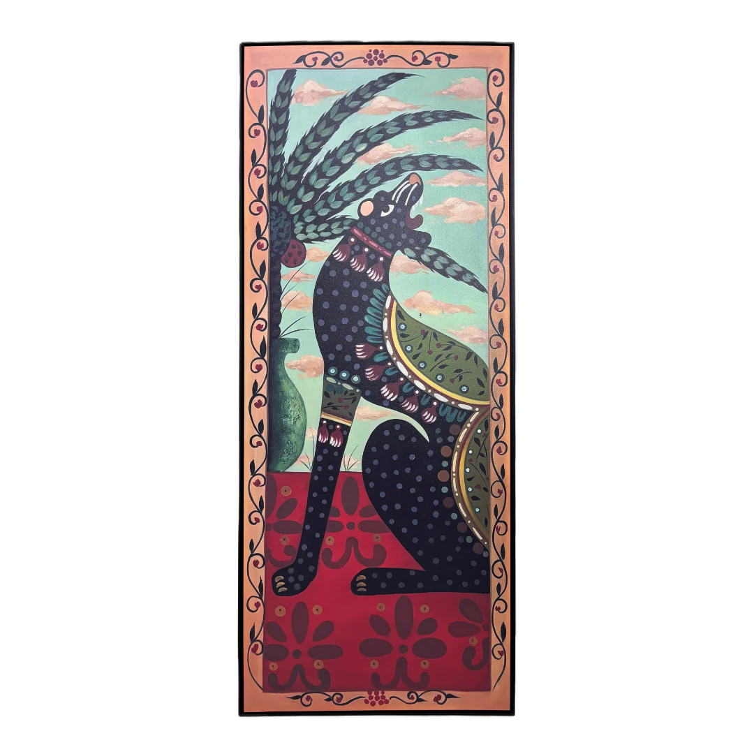 Howl Art Framed Canvas Print - Image 4