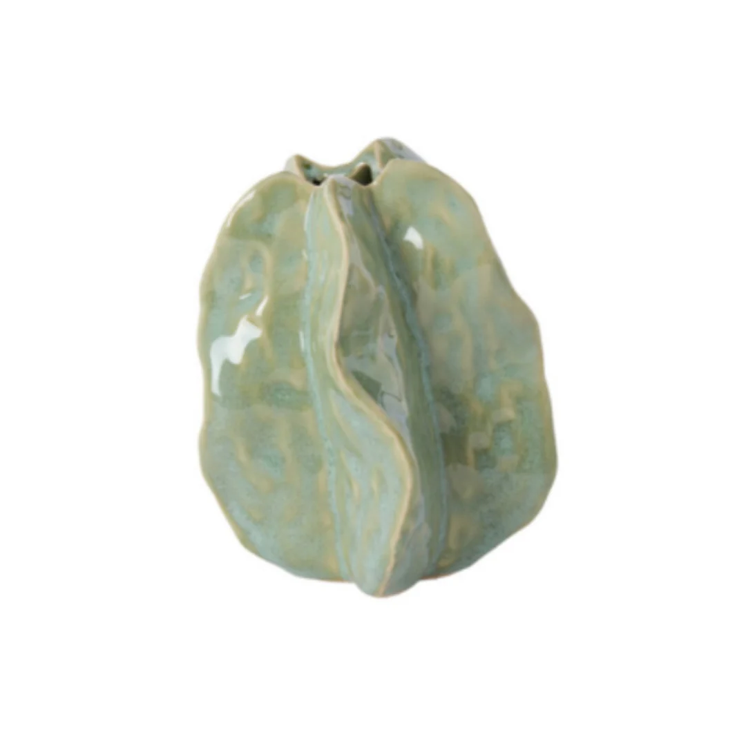Idrija Organic Mint Green Ceramic Vase