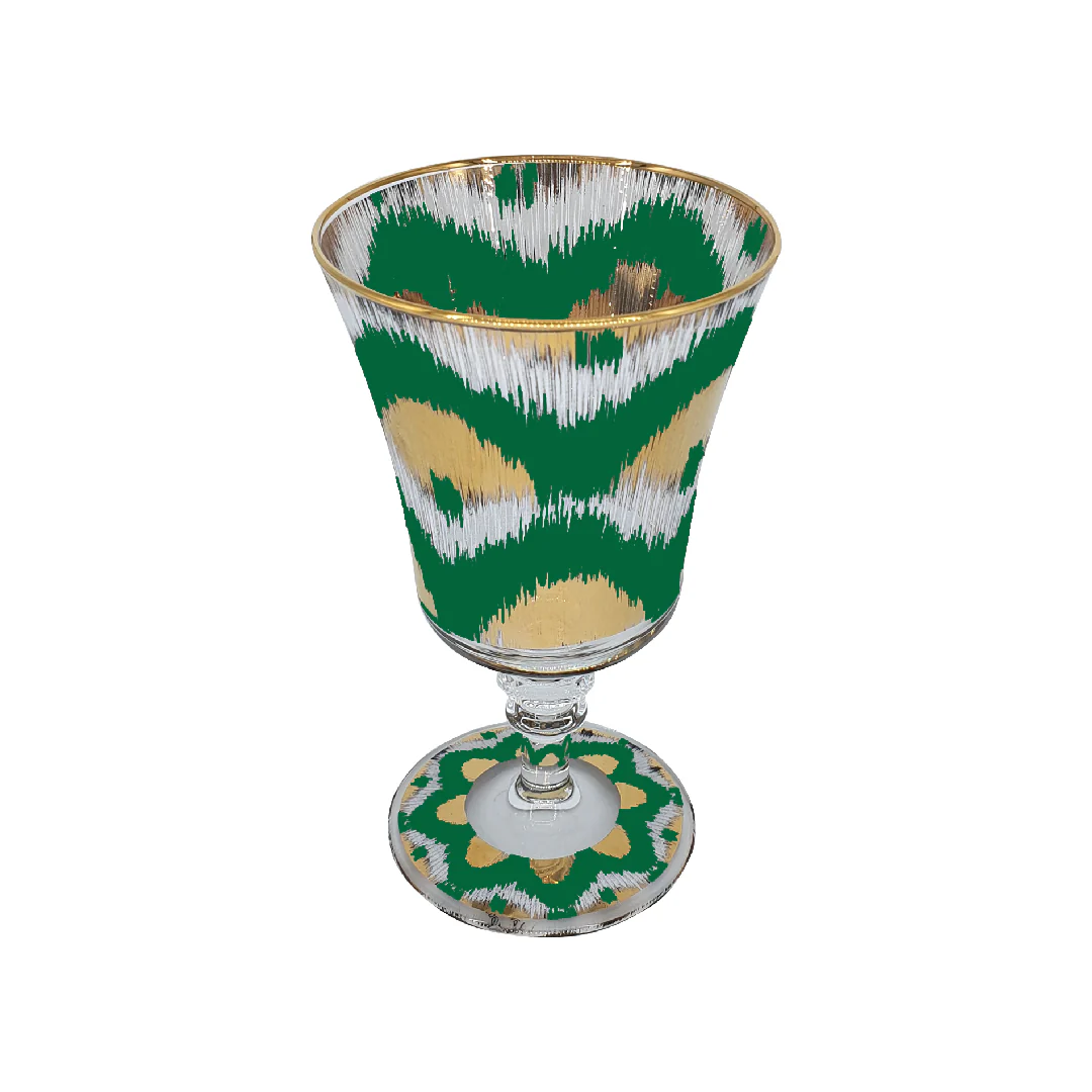 Ikat Eleganti Green Glass