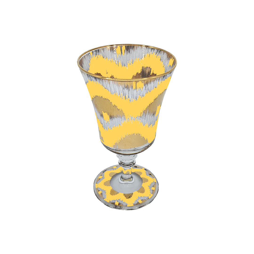 Ikat Eleganti Yellow Glass