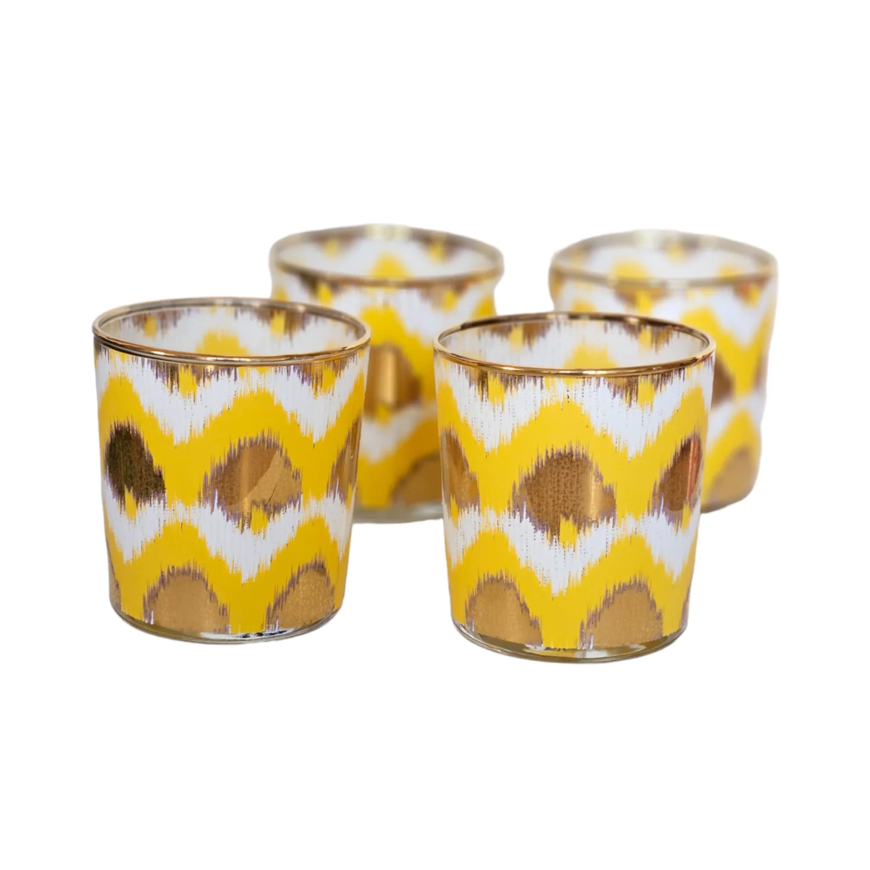 Ikat Yellow Glass - Image 2