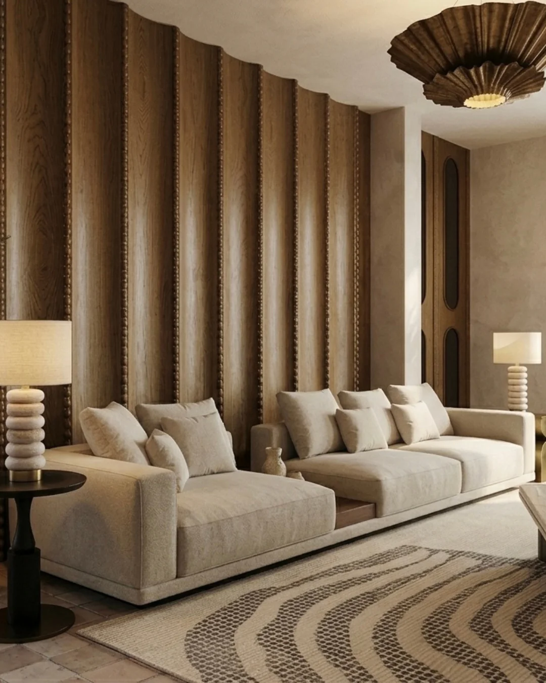 Lankaran Modern Lounge Sofa with Steel Base - Image 2