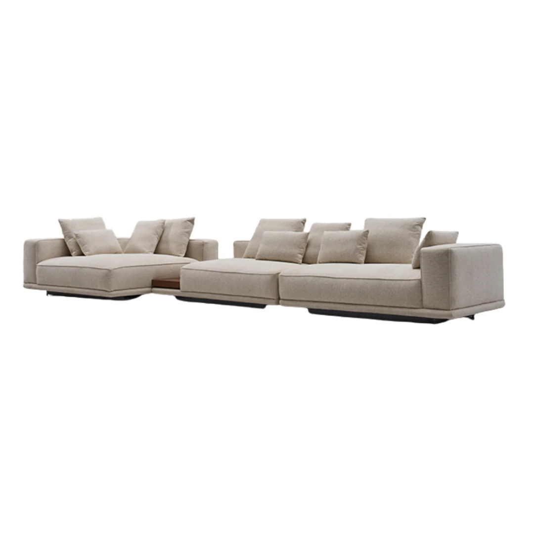 Lankaran Modern Lounge Sofa with Steel Base - Image 3